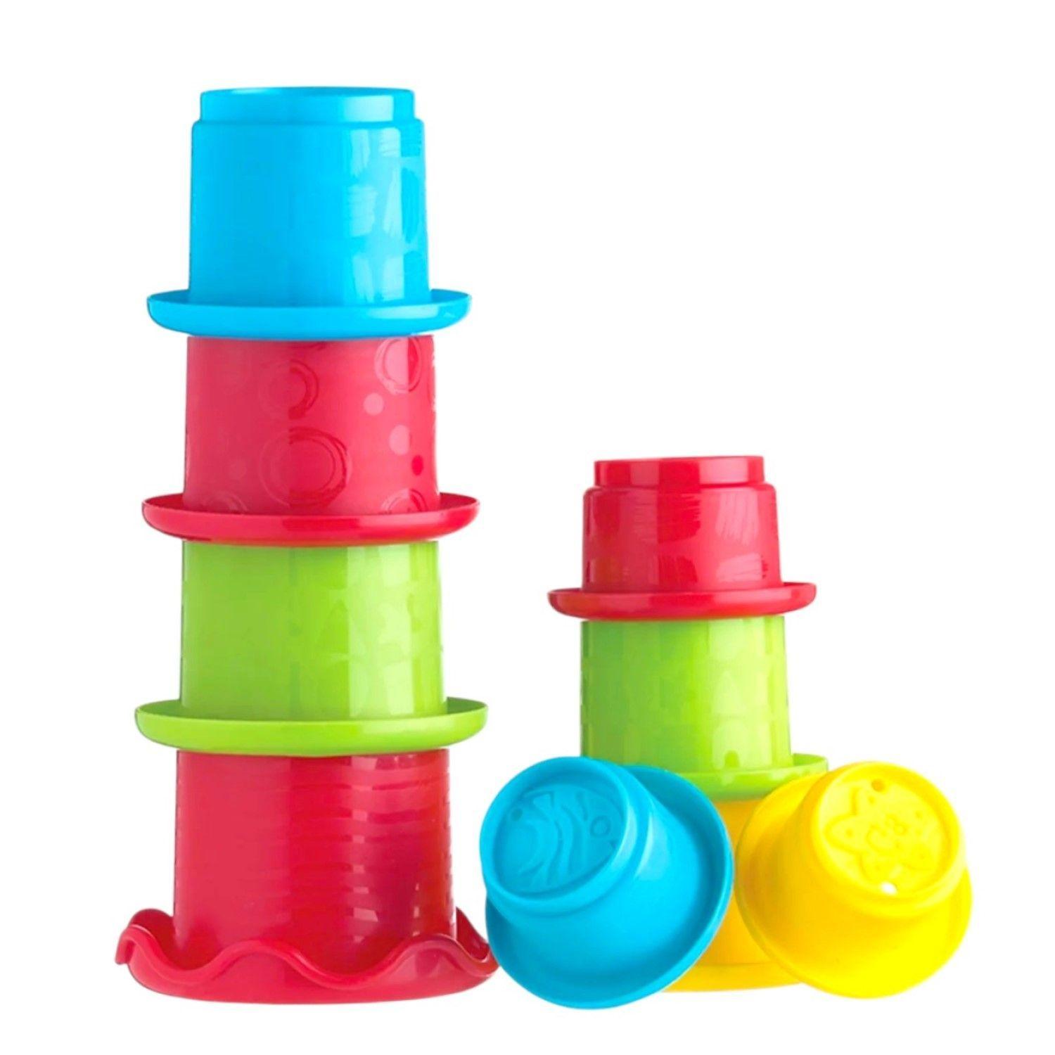 Vasos Apilables De Colores Con Sellos Para Bebés Playgro-5