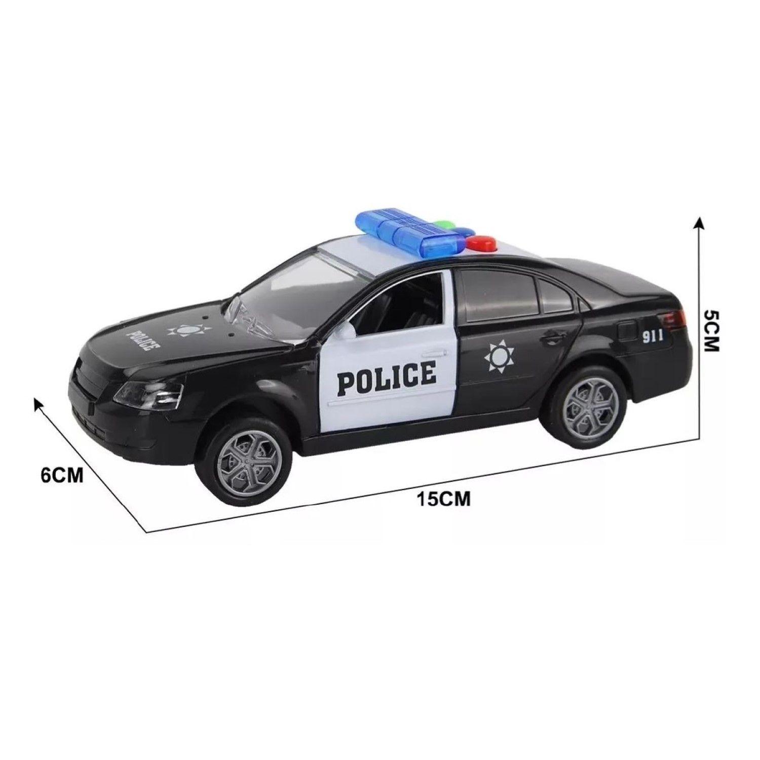 Juguete Auto Policía Patrulla Luces Sonido Fricción DBG1675-3