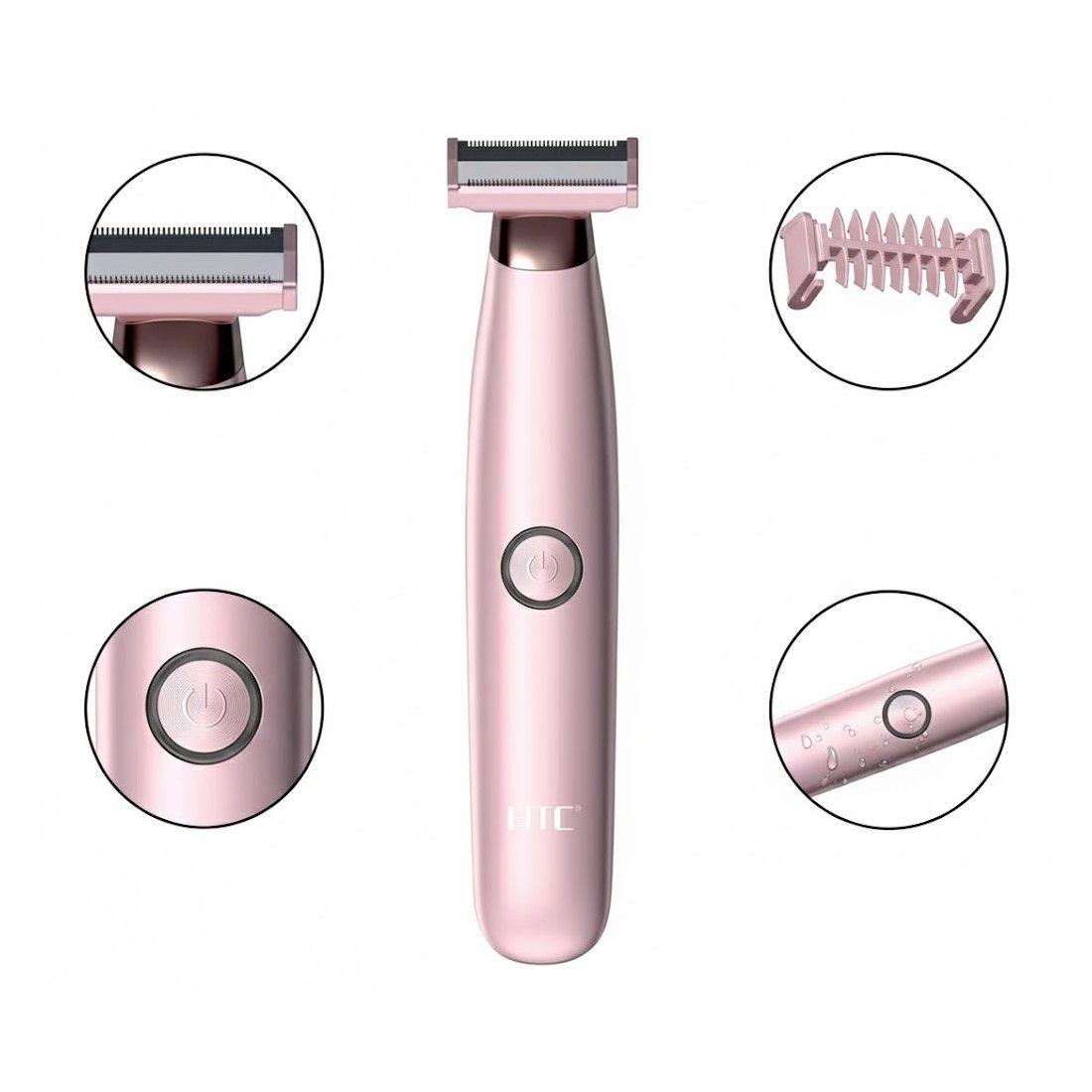 Depiladora Rebajadora Femenina Inalámbrica HTC HL-287-3