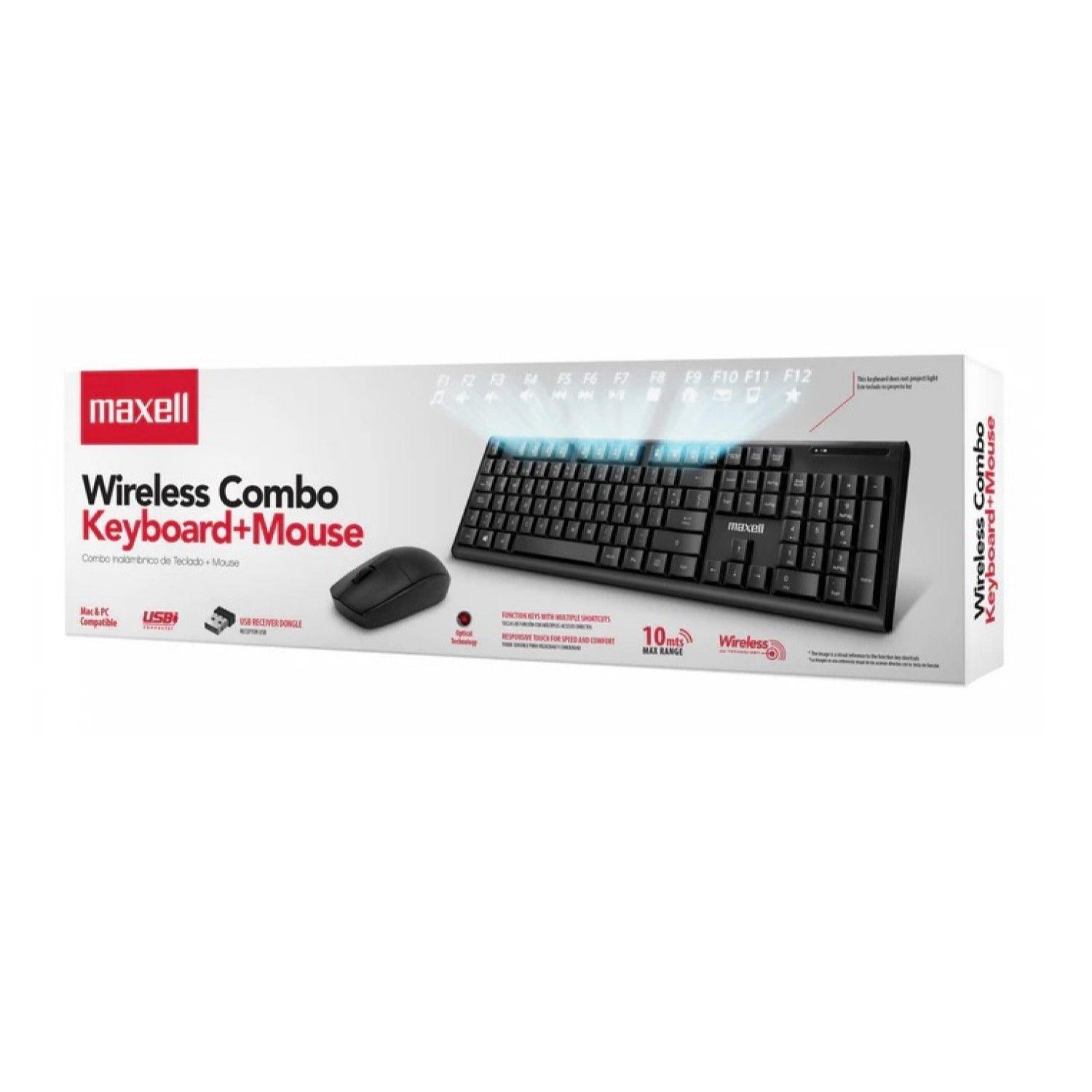 Kit Combo Teclado + Mouse Inalámbrico WKBC-200 Maxell-3