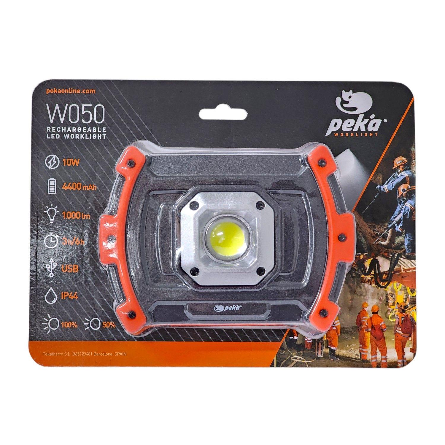 Luz de trabajo COB 10W Recargable Magnética W050 Peka-8