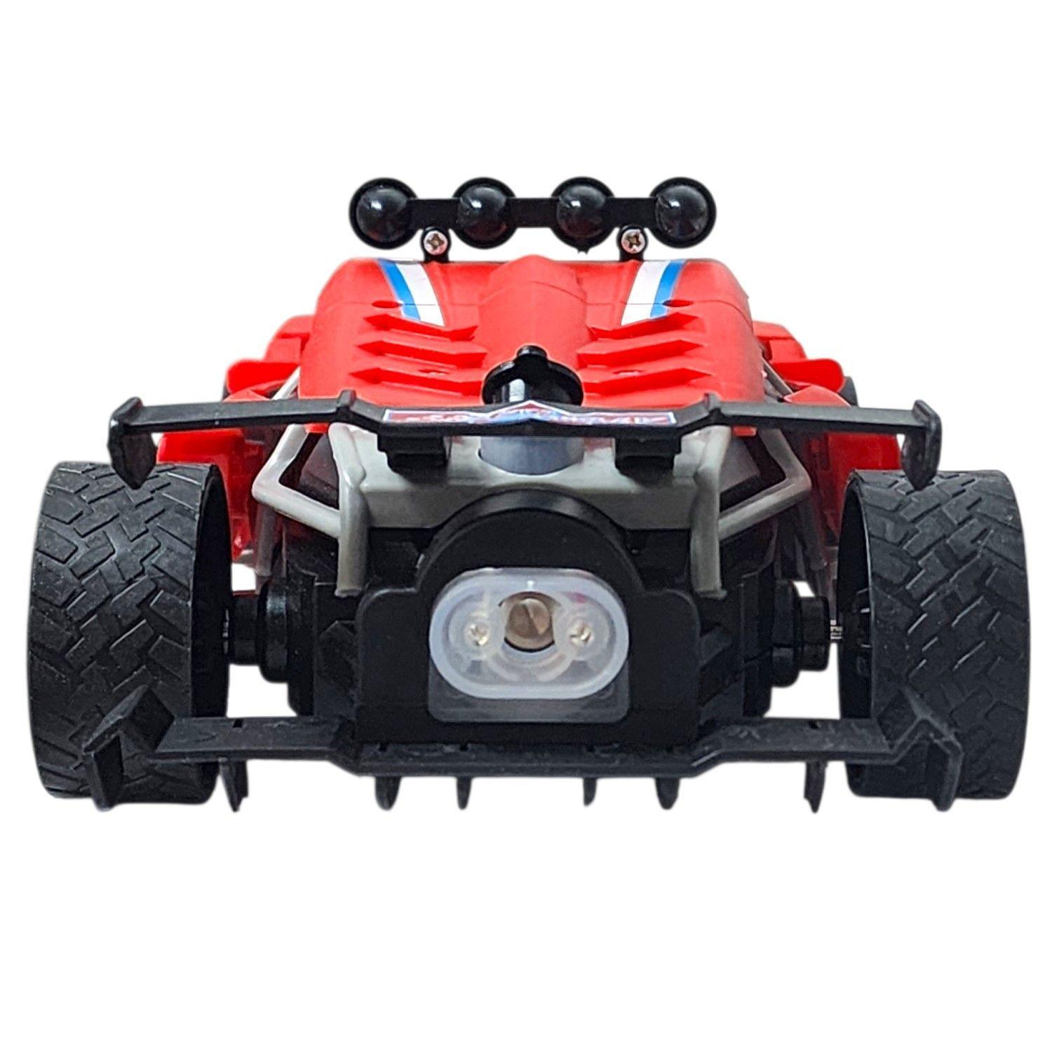 Auto de carrera RC Luz Música y Vapor Trasero DBG1759R Rojo-4