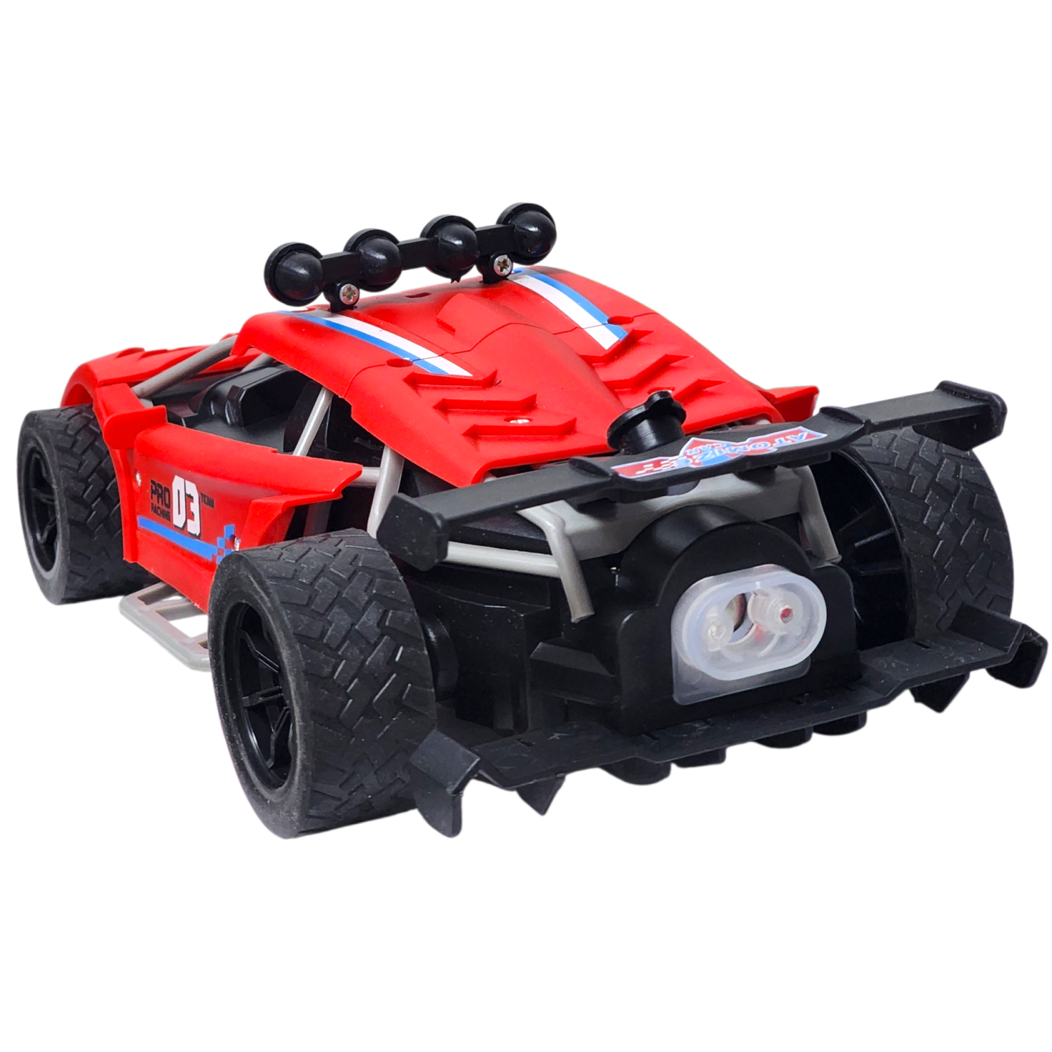Auto de carrera RC Luz Música y Vapor Trasero DBG1759R Rojo-5