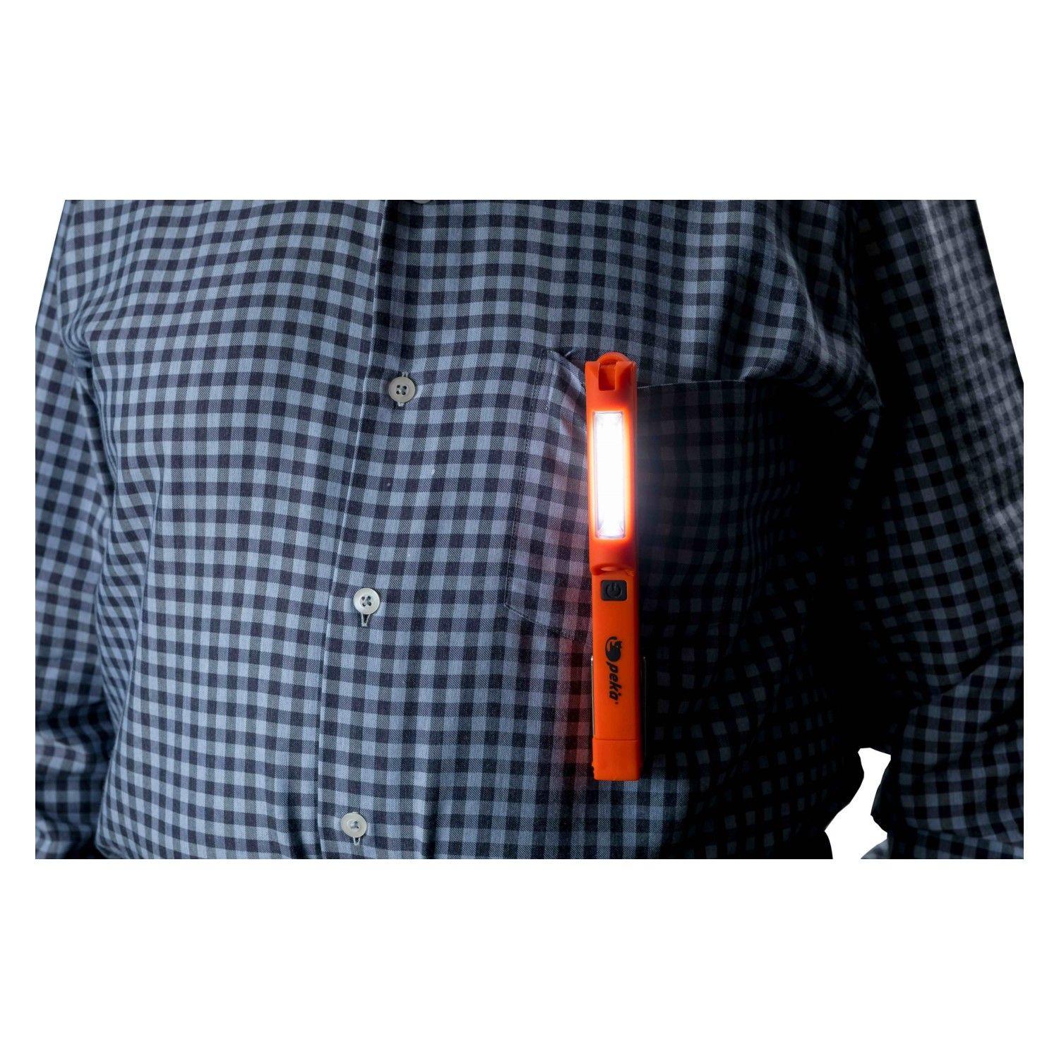 Linterna Lápiz Recargable Doble Luz Magnética W010 Pekatherm-6