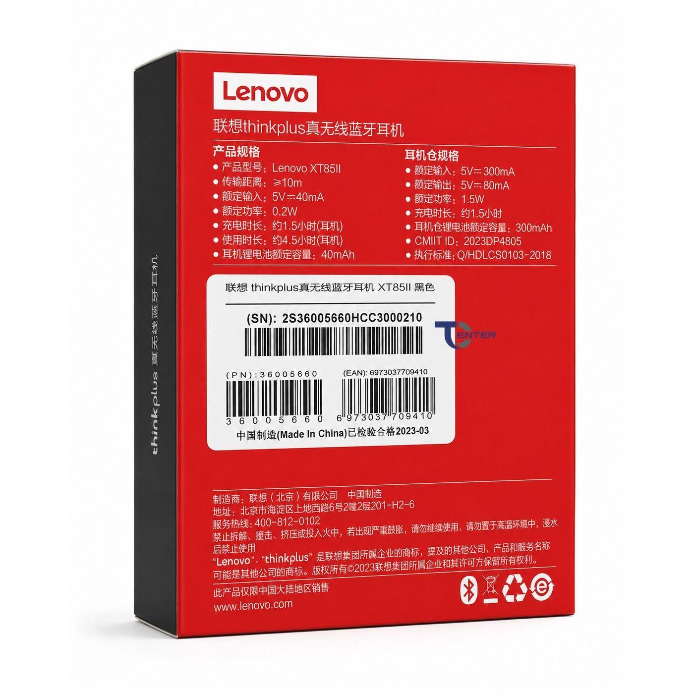 Audífonos Bt 5.3 Lenovo ThinkPlus XT85II Negros-4