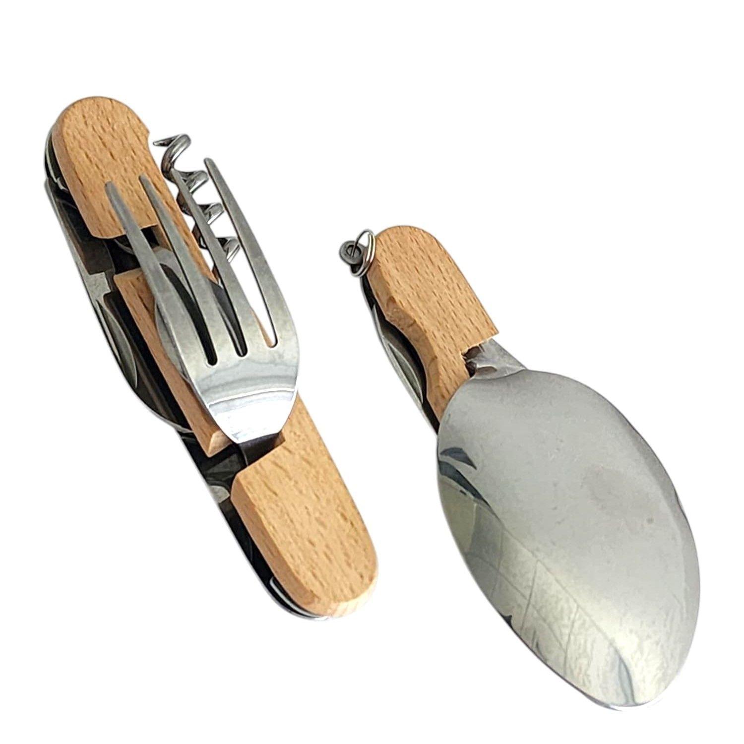 Set de Cubiertos Separables para Camping 7 Funciones 16373-5