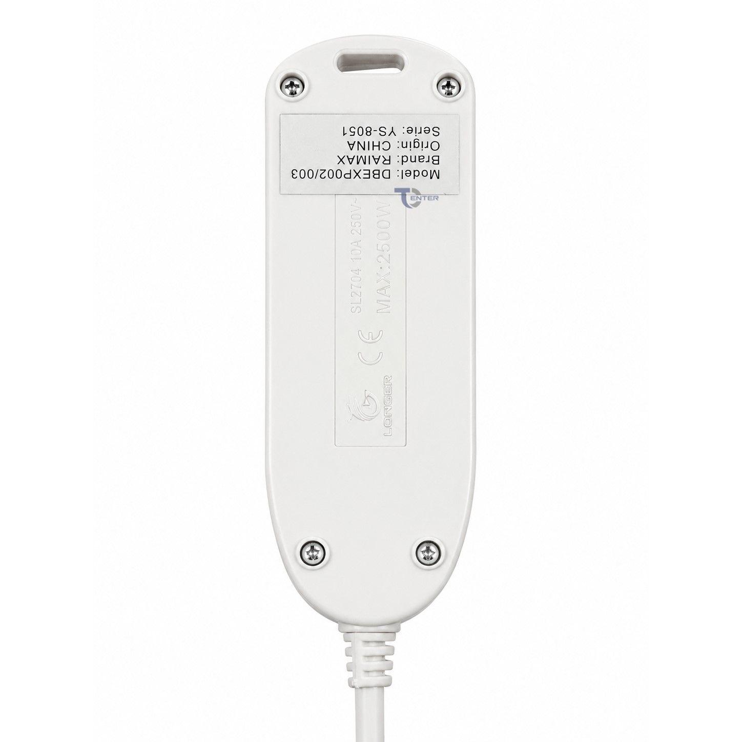 Alargador Eléctrico Raimax 1,5M 4 Pos RM0062W Blanco-3