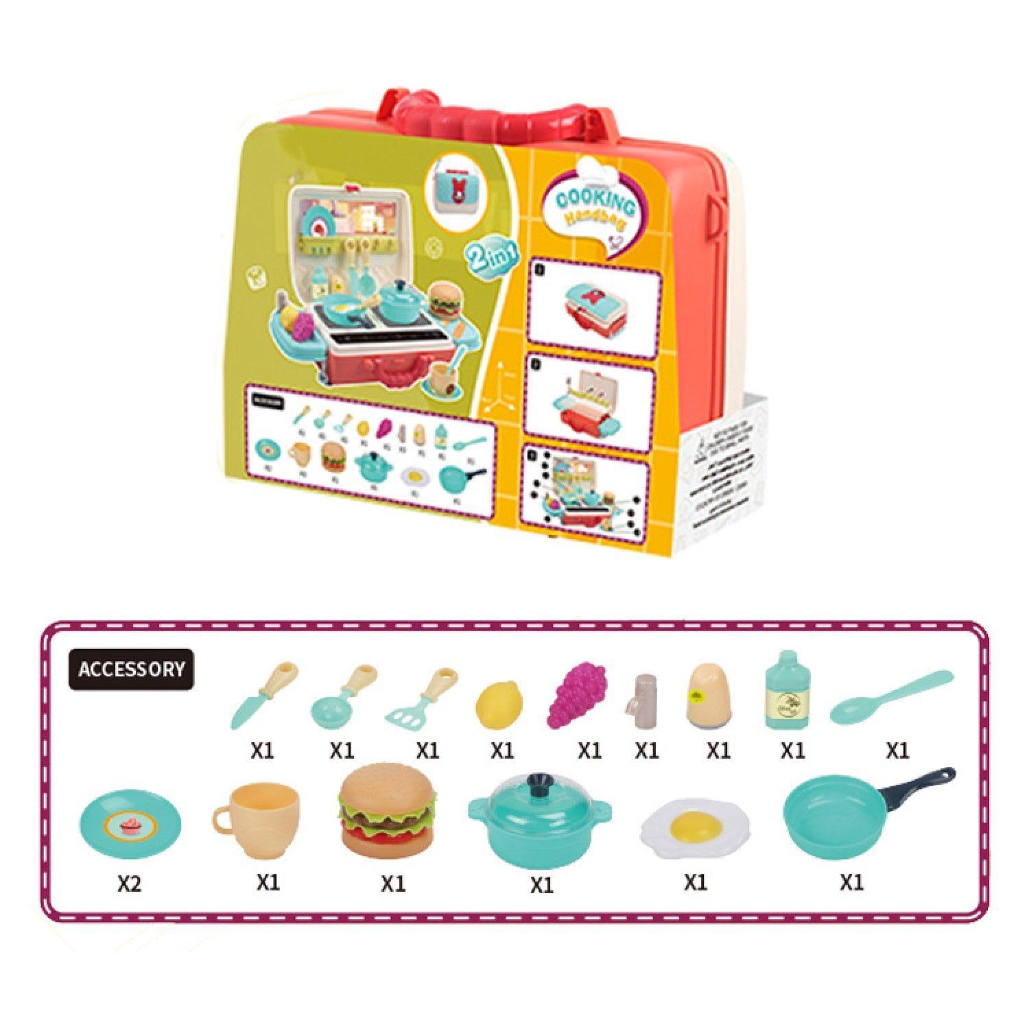 Juguete Maletín Mini Cocina + 28 accesorios 2 en 1 DBG1589-3