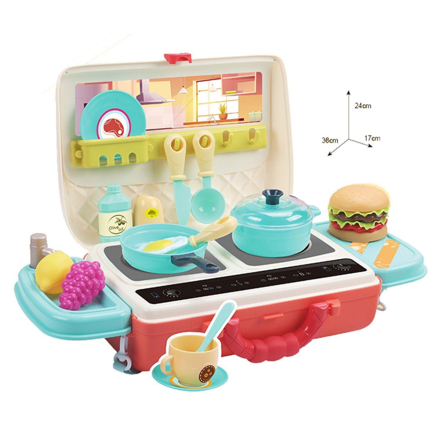 Juguete Maletín Mini Cocina + 28 accesorios 2 en 1 DBG1589-5