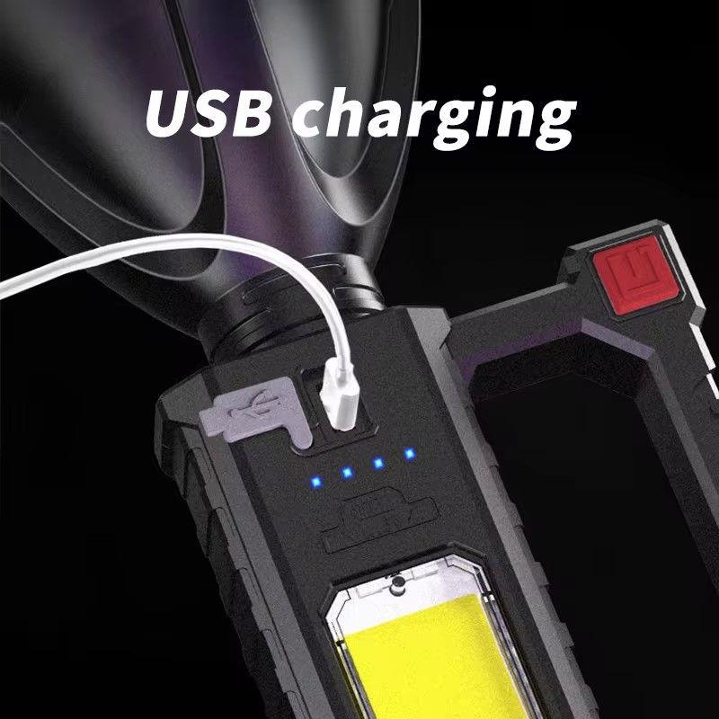 Linterna LED Con Trípode 1 Led + 1 led COB Recargable Usb -2