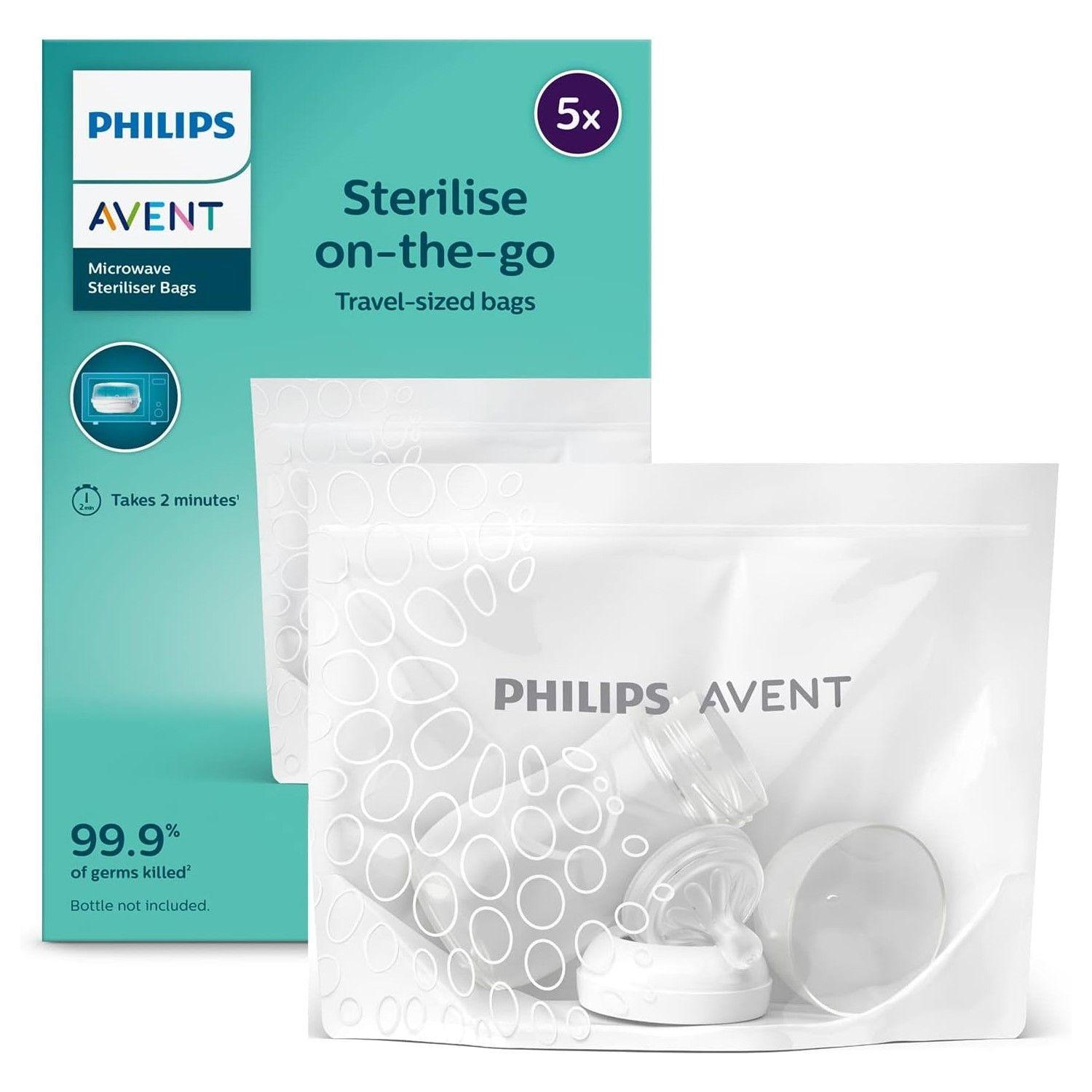 Pack 5 Bolsas Esterilizadoras Microondas Philips Avent Scf297/05-0