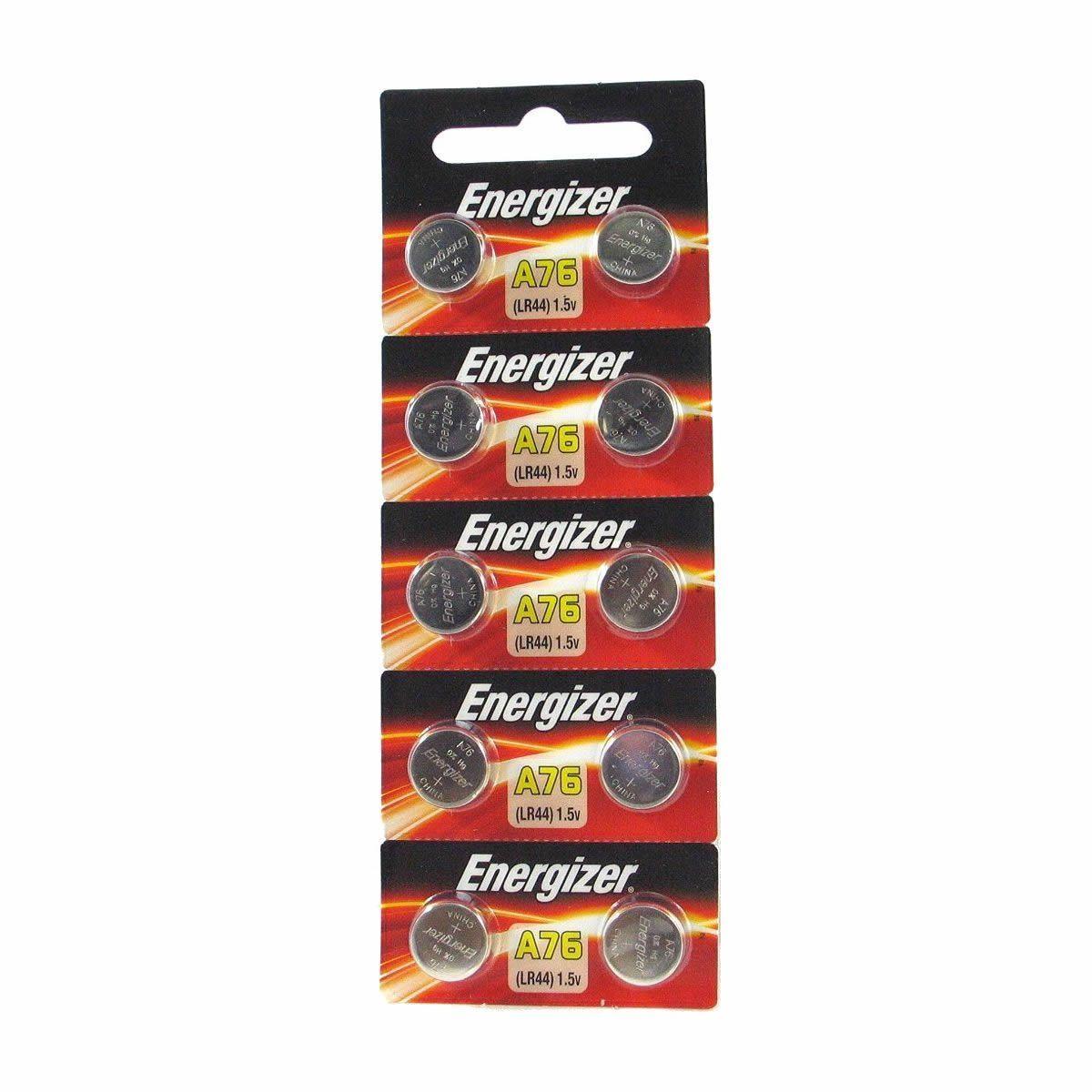 Pack 10 Pilas Pila Energizer Ag13 Lr44 A76-0
