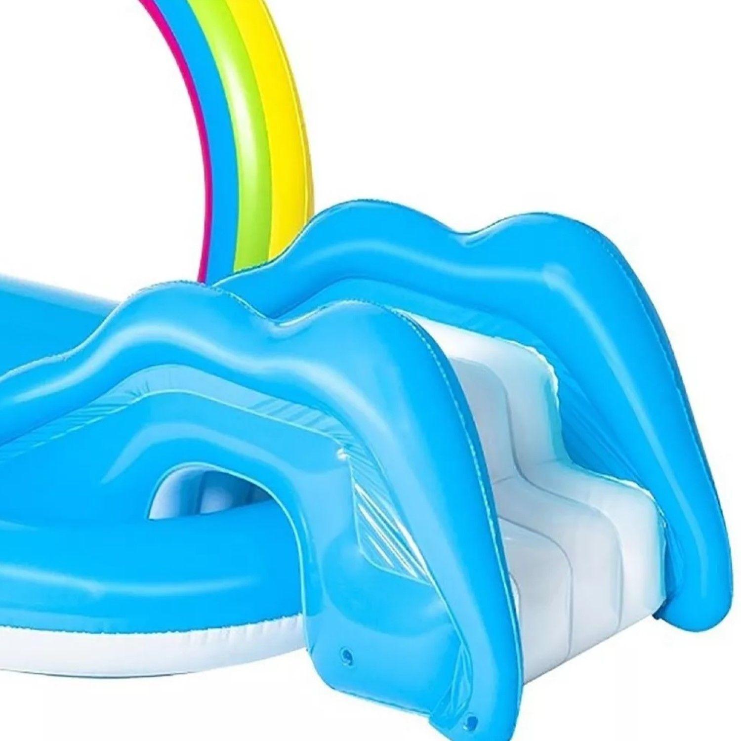 Piscina  Inflable Play Center Arco Iris Tobogán Bestway 53092-2