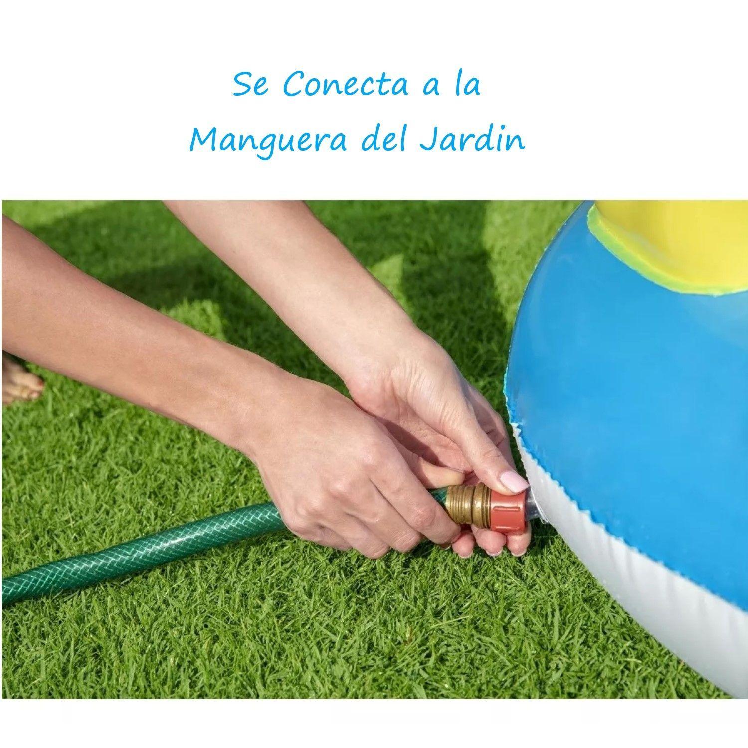 Piscina  Inflable Play Center Arco Iris Tobogán Bestway 53092-4
