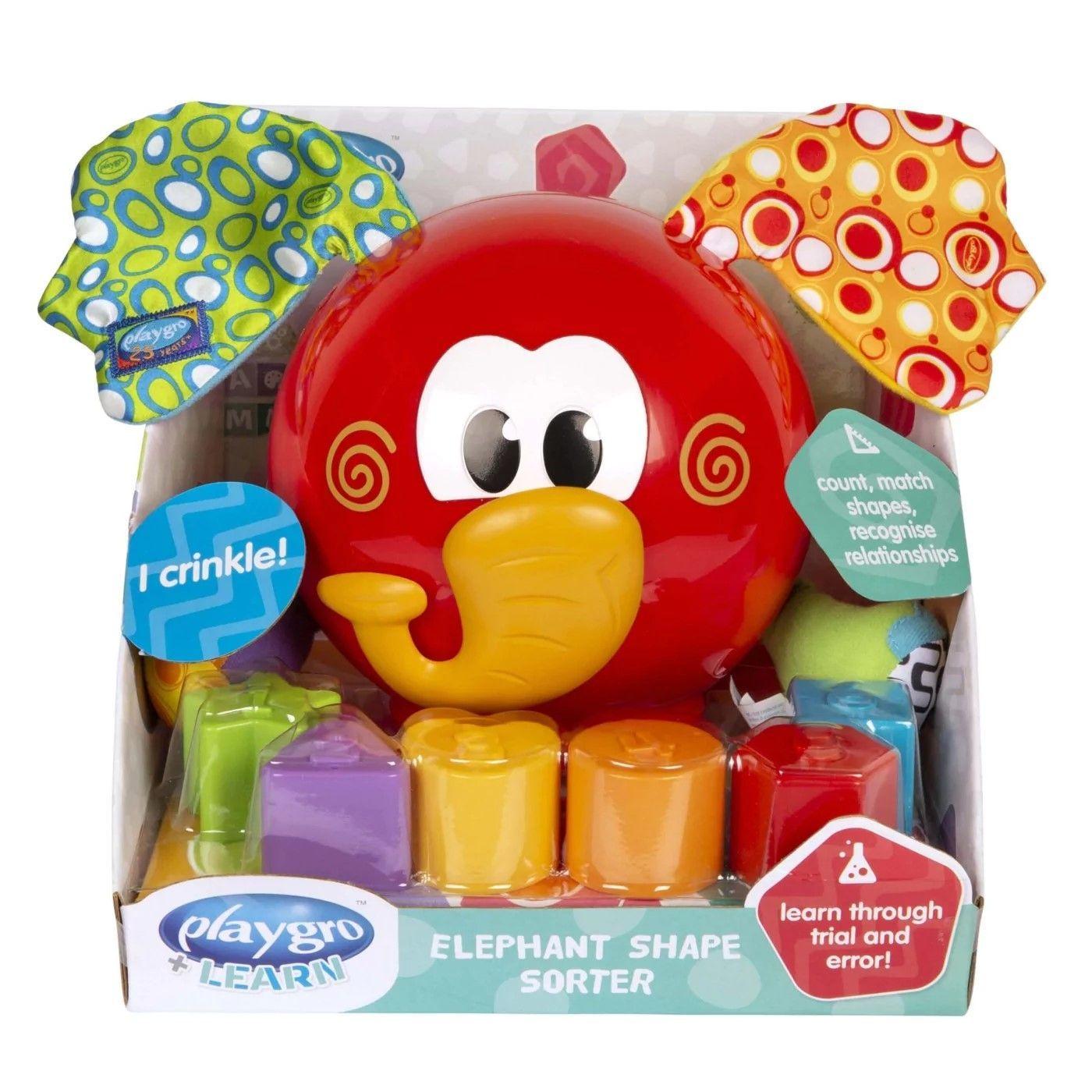 Juguete Didáctico Elefante Clasifica Y Aprende Playgro-5