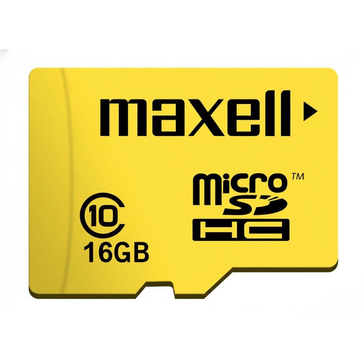 Tarjeta Micro SD Maxell 16GB CLASE 10-2