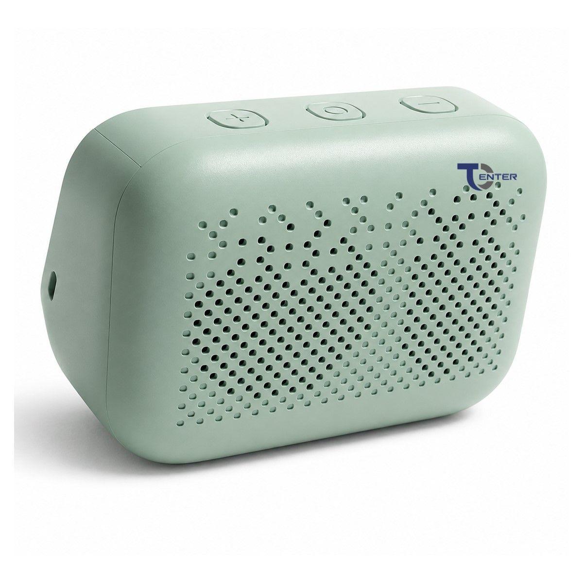 Reloj Despertador Parlante BT Lenovo TS13 Verde-1