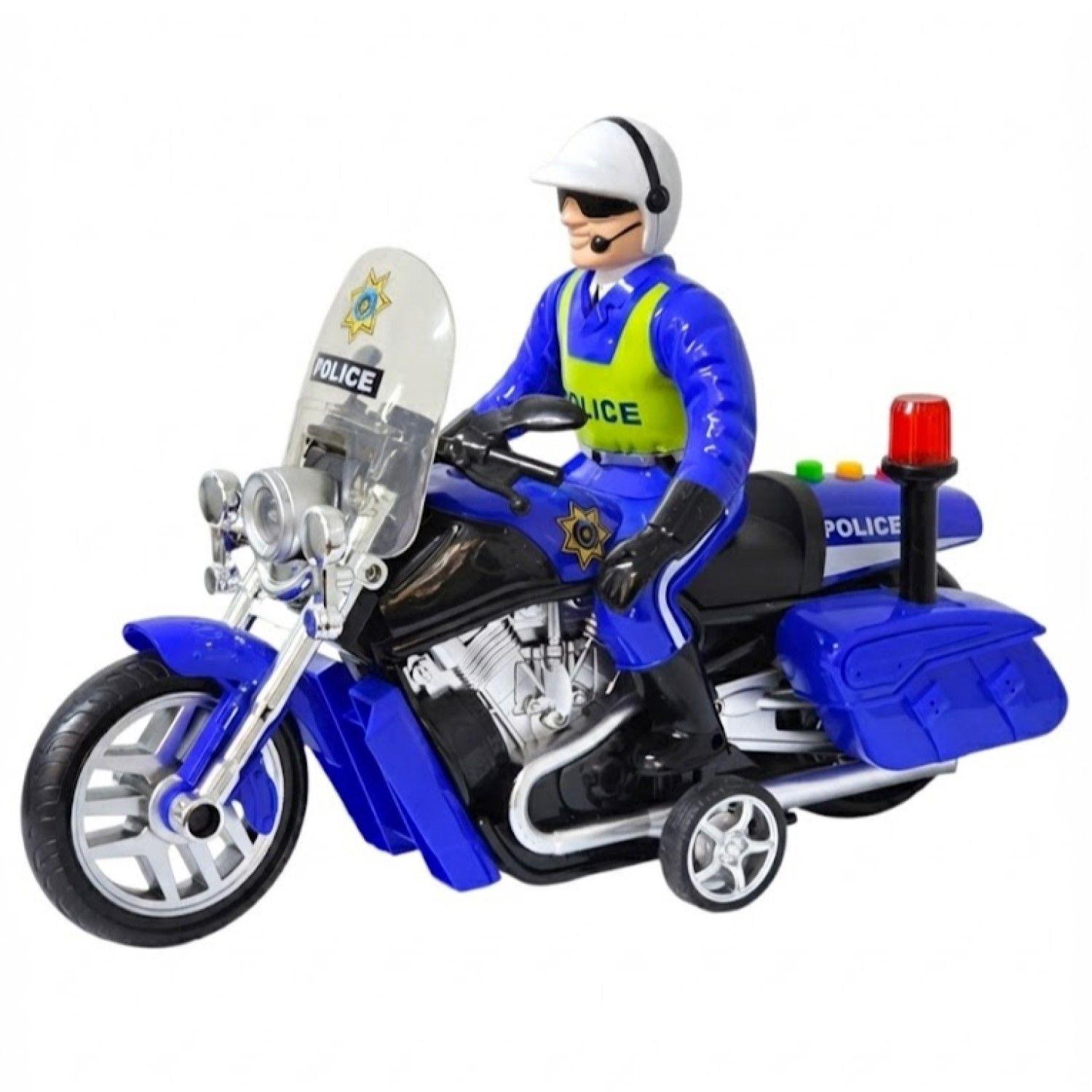 Juguete Moto Policía Luz Sonido Fricción Sujeto Poli DBG1677-0