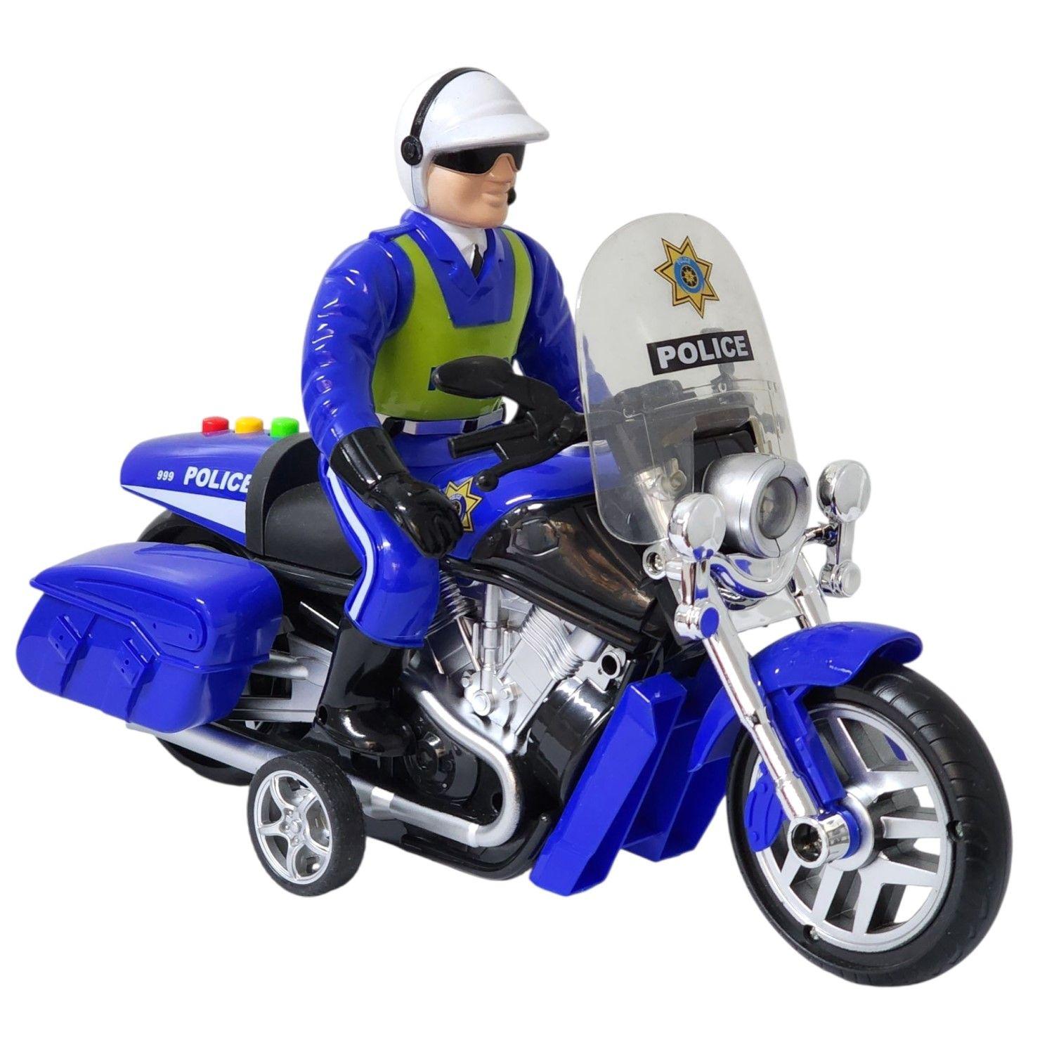 Juguete Moto Policía Luz Sonido Fricción Sujeto Poli DBG1677-1