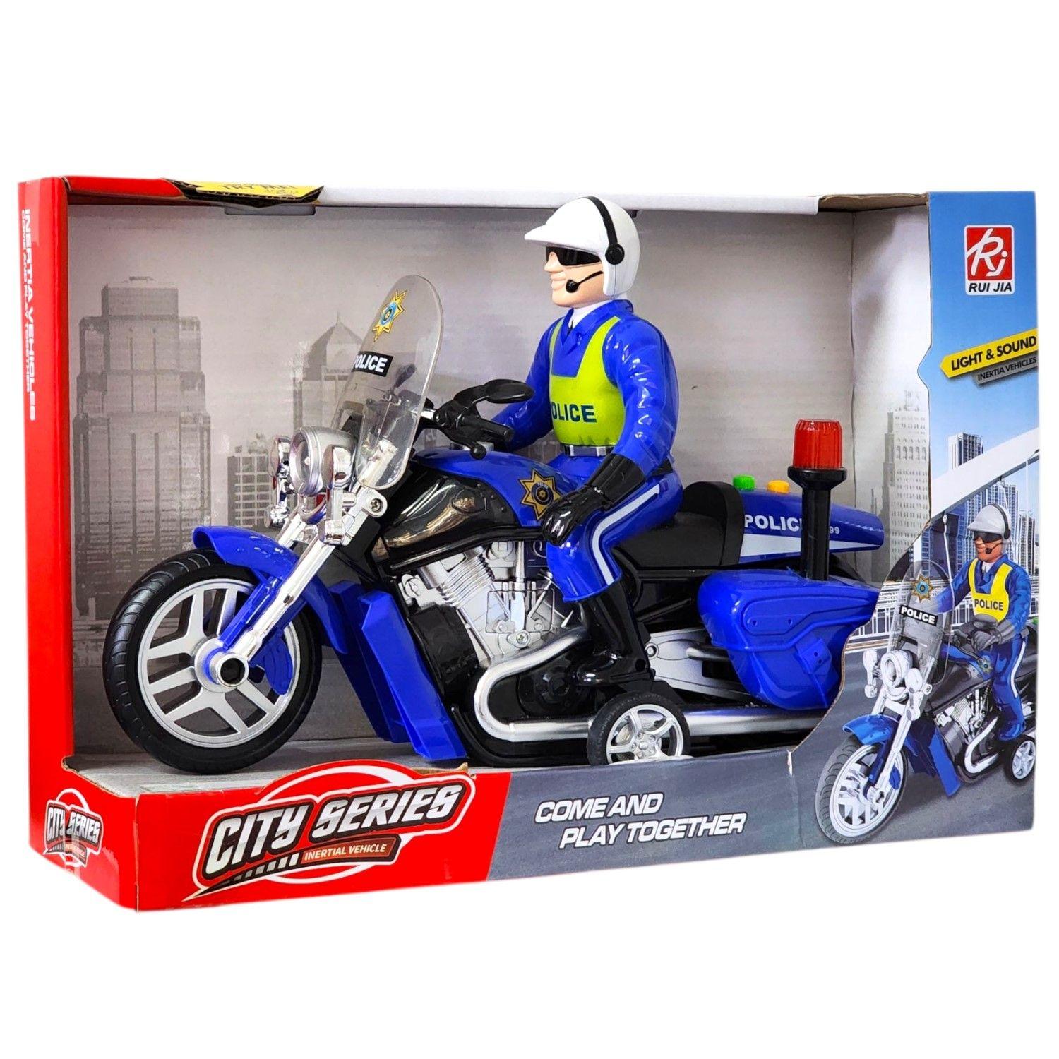 Juguete Moto Policía Luz Sonido Fricción Sujeto Poli DBG1677-5