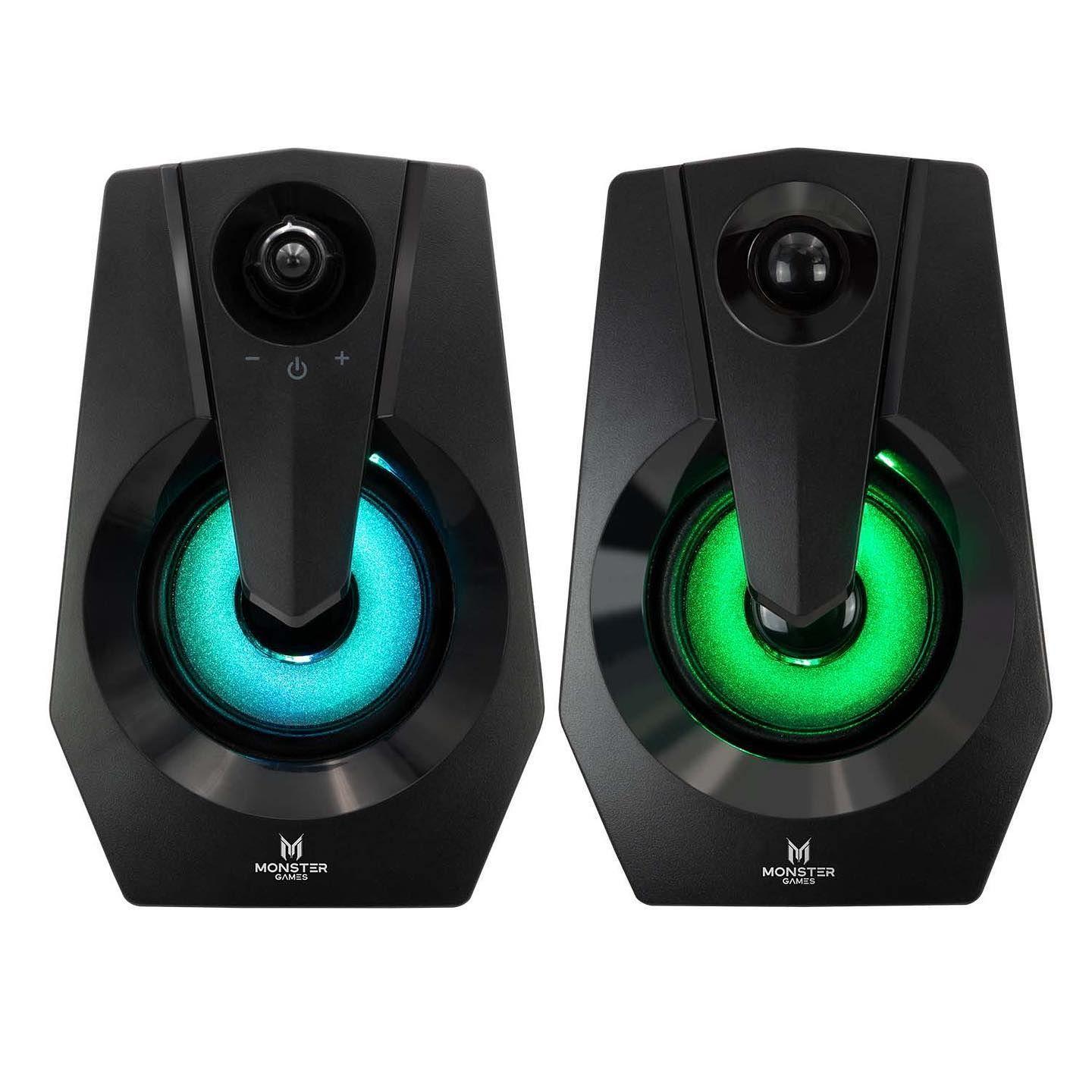 Parlante PC Gamer Moster Games Space Led-2