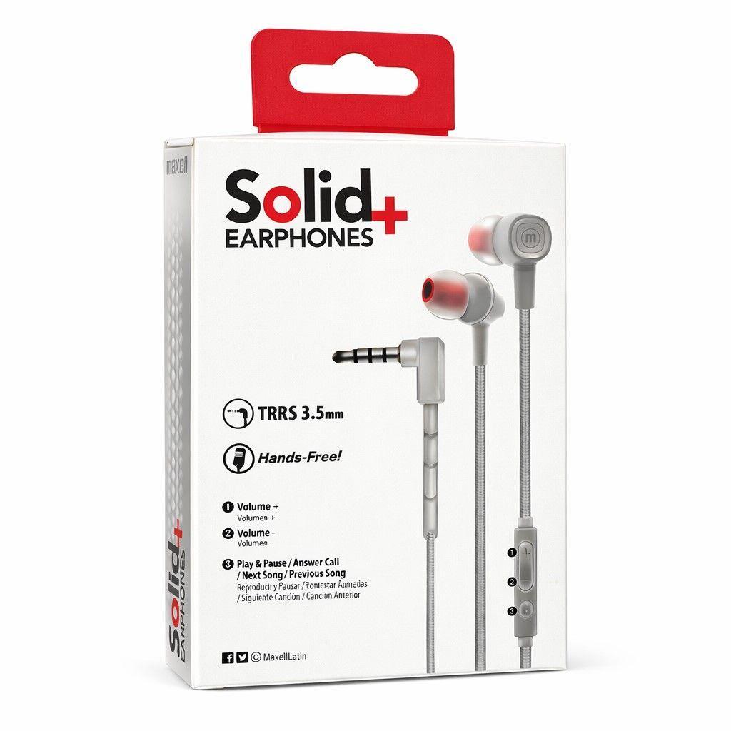 Audífonos Maxell Manos Libres SIN-8 Solid Jack 3.5mm Blanco-2
