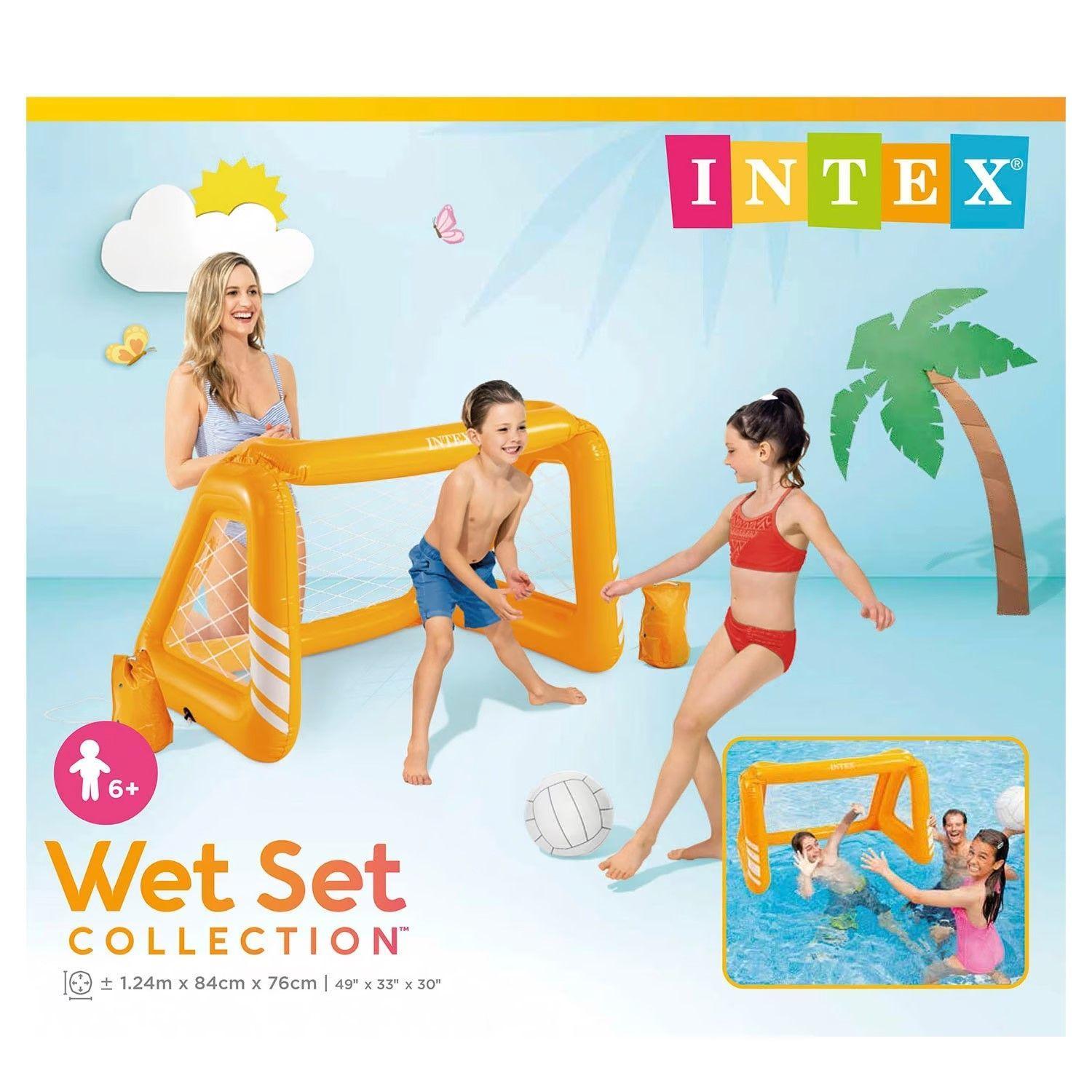 Juego Arco Portería para Piscina o Patio Inflable Intex-3
