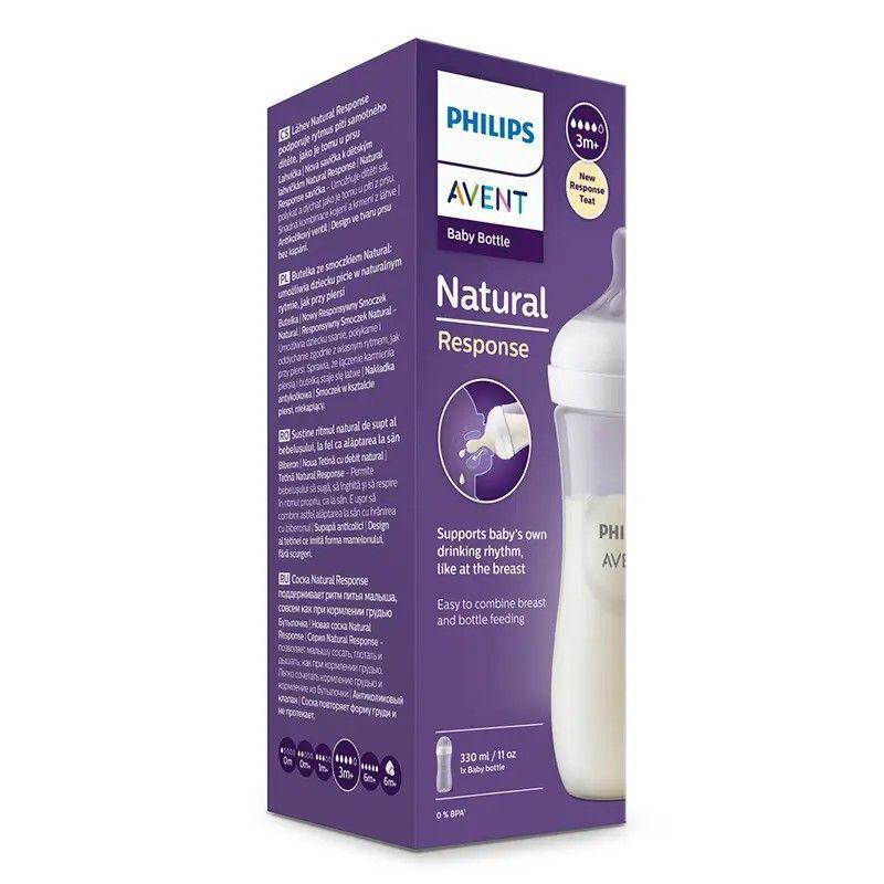 Mamadera Natural Response 330ml Avent SCY906/01 3m+-2