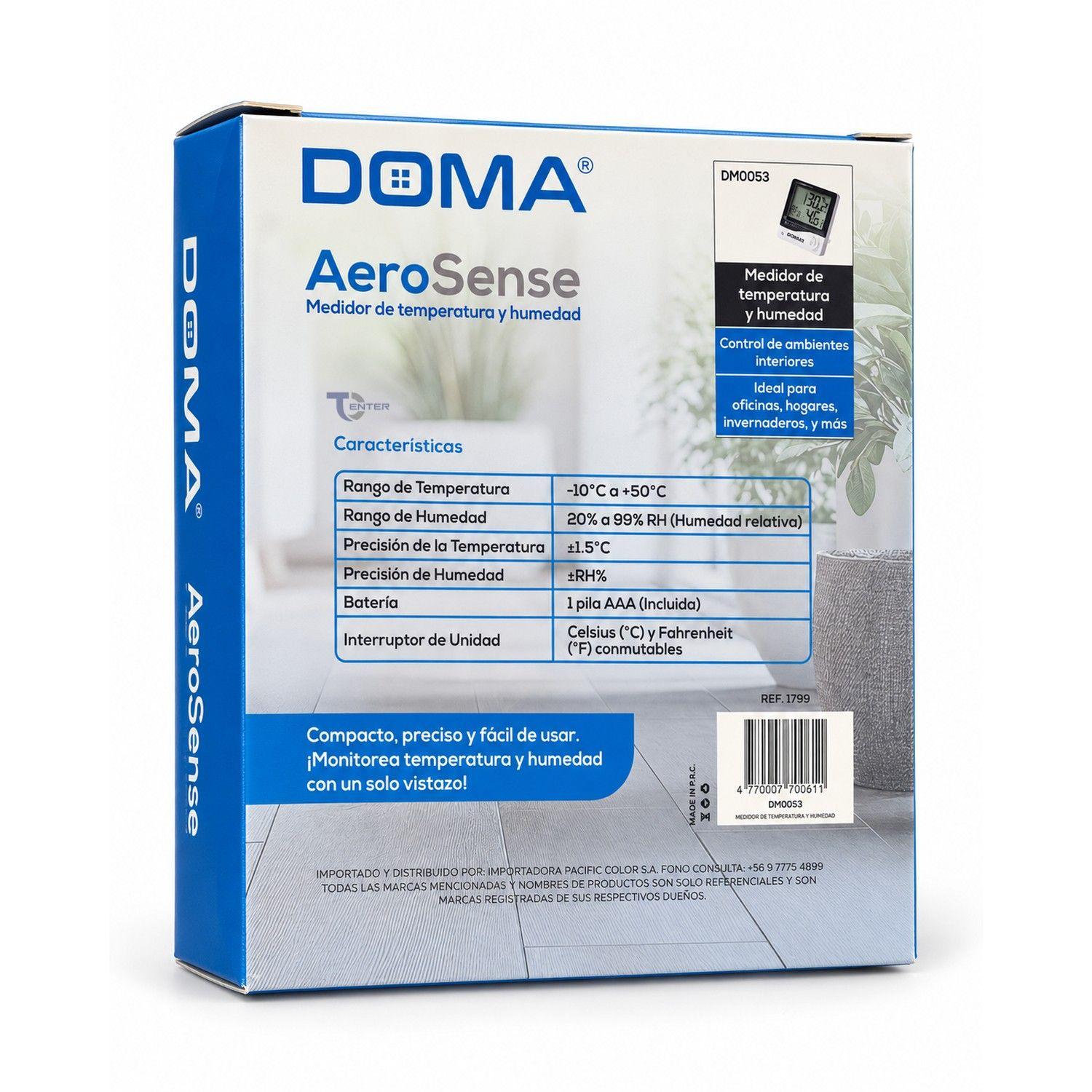 Reloj Digital Doma Termohigrómetro Humedad DM0053-4