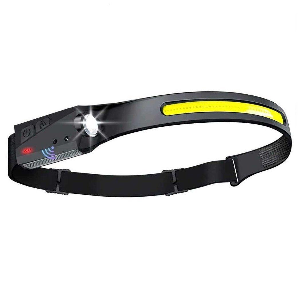 Linterna Cintillo Banda LED COB+XPE Recargable Sensor YT200-0