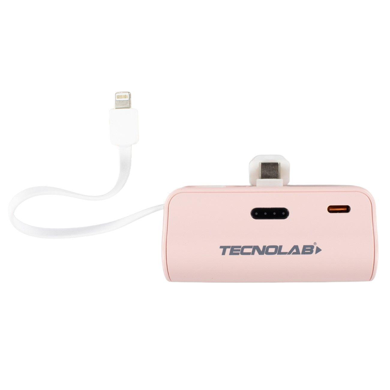 Powerbank 10000mAh 20W Tipo C y LNTG TL778P Rosa-2