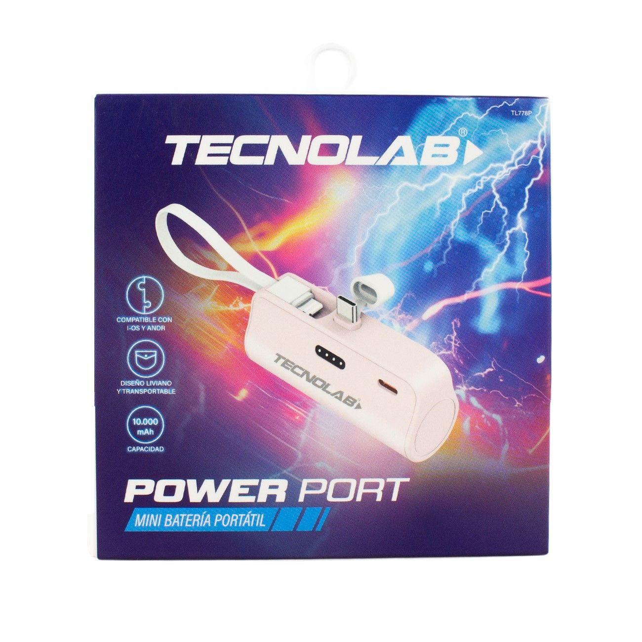 Powerbank 10000mAh 20W Tipo C y LNTG TL778P Rosa-5