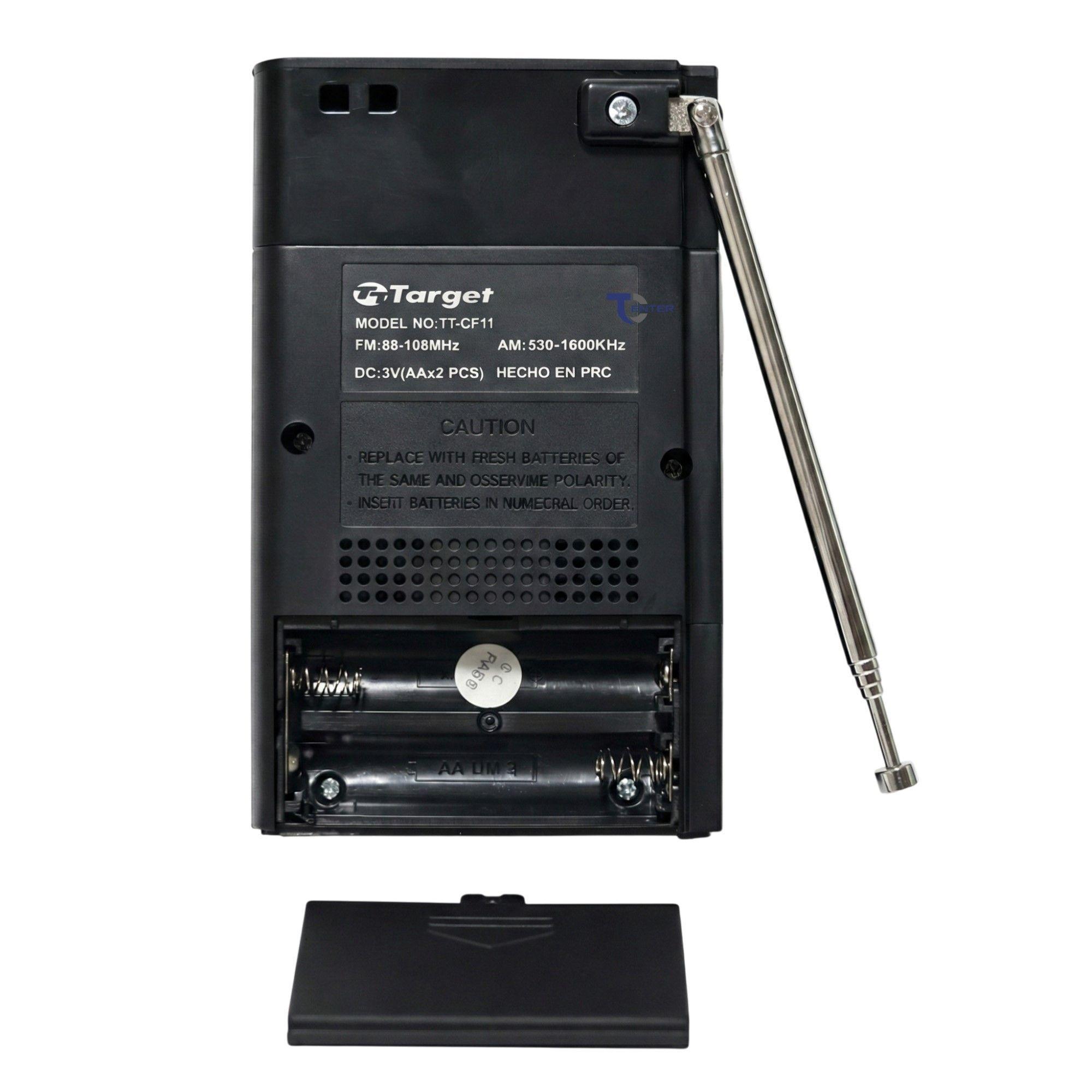 Radio Portátil Target TT-CF11 AM/FM Compacta 2 Bandas-2