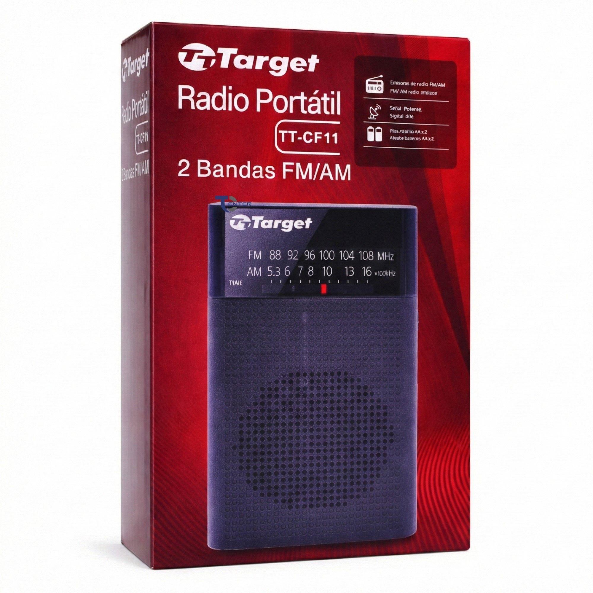 Radio Portátil Target TT-CF11 AM/FM Compacta 2 Bandas-6