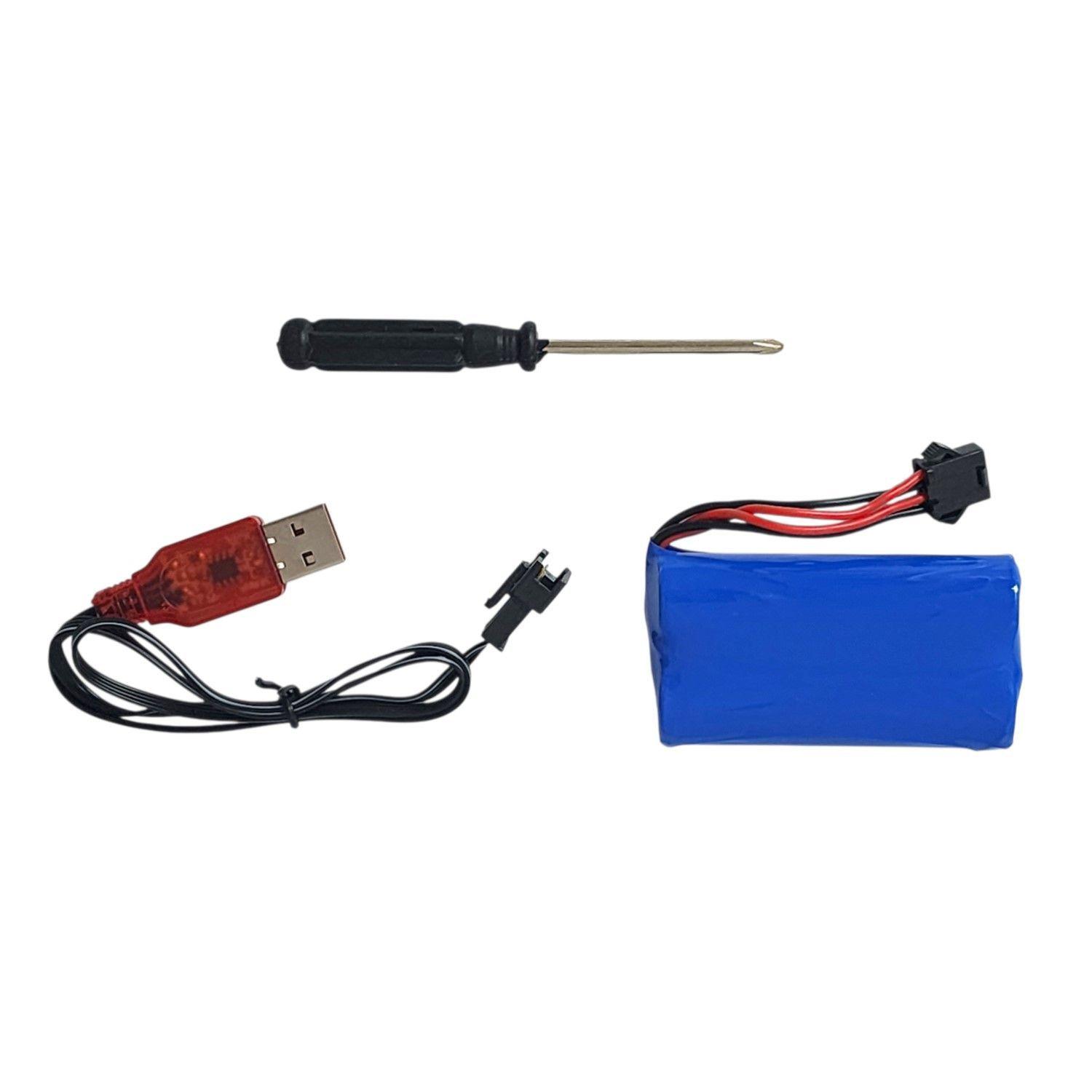 Juguete Pistola de Agua Eléctrica Recargable DBG1655BL Azul-4