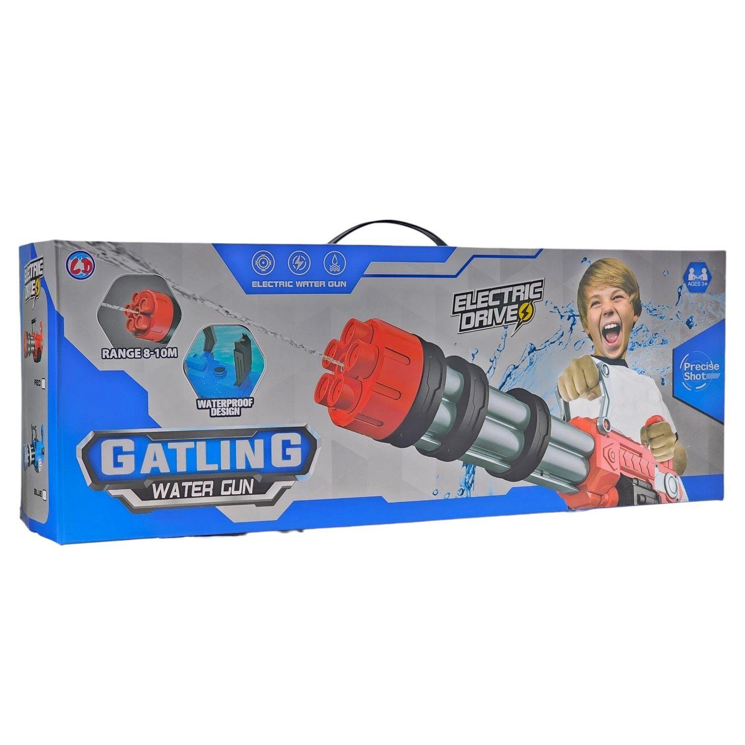 Juguete Pistola de Agua Eléctrica Recargable DBG1655BL Azul-5