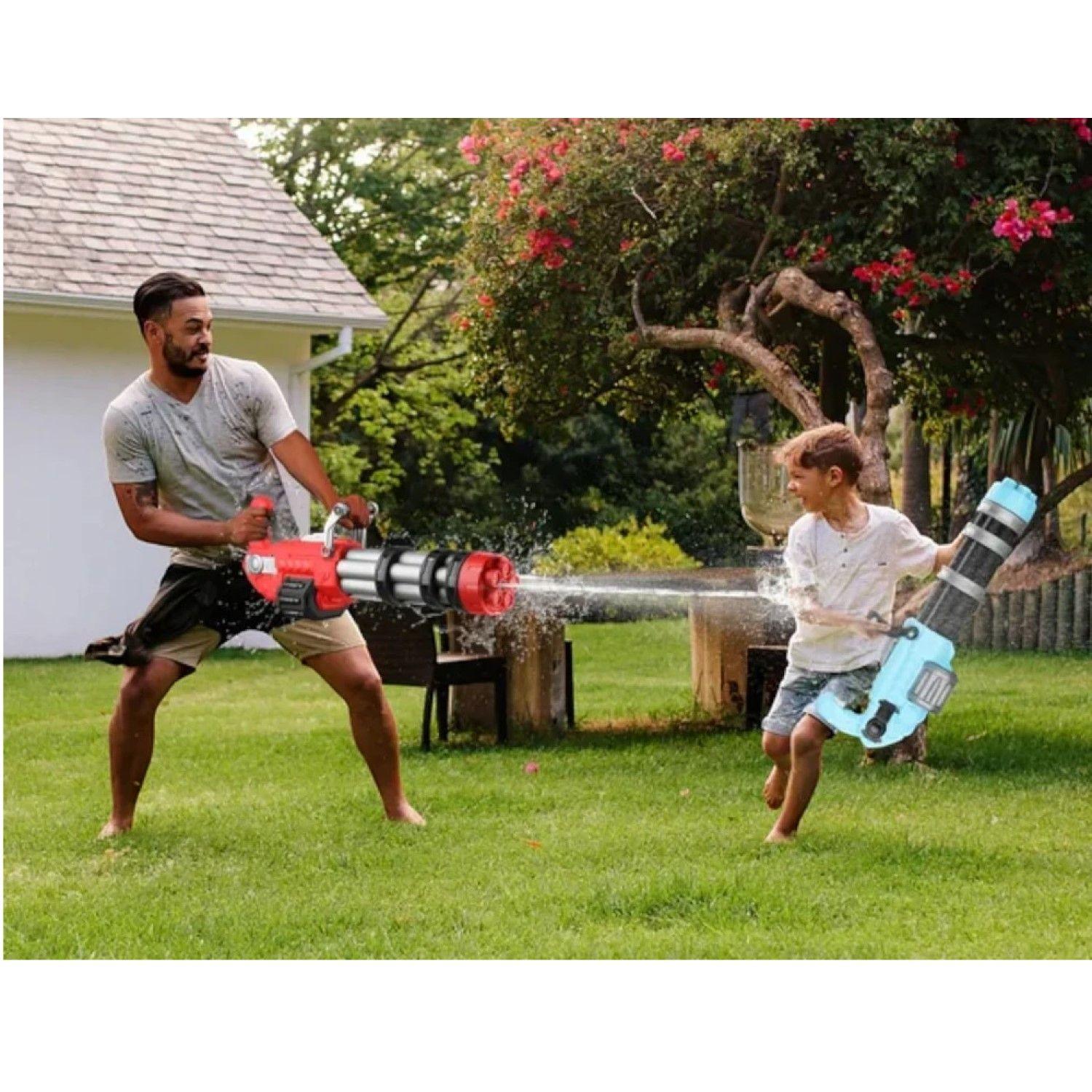 Juguete Pistola de Agua Eléctrica Recargable DBG1655BL Azul-6