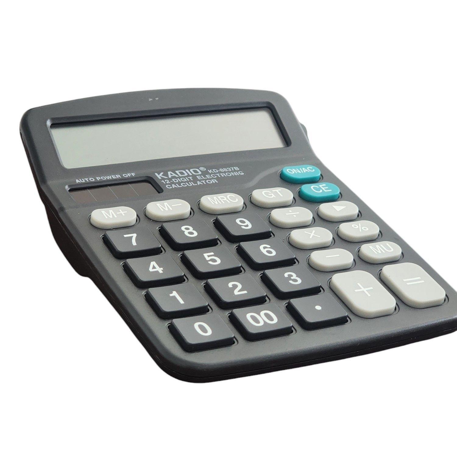 Calculadora Kadio KD-8837B de 12 Dígitos 11035-1