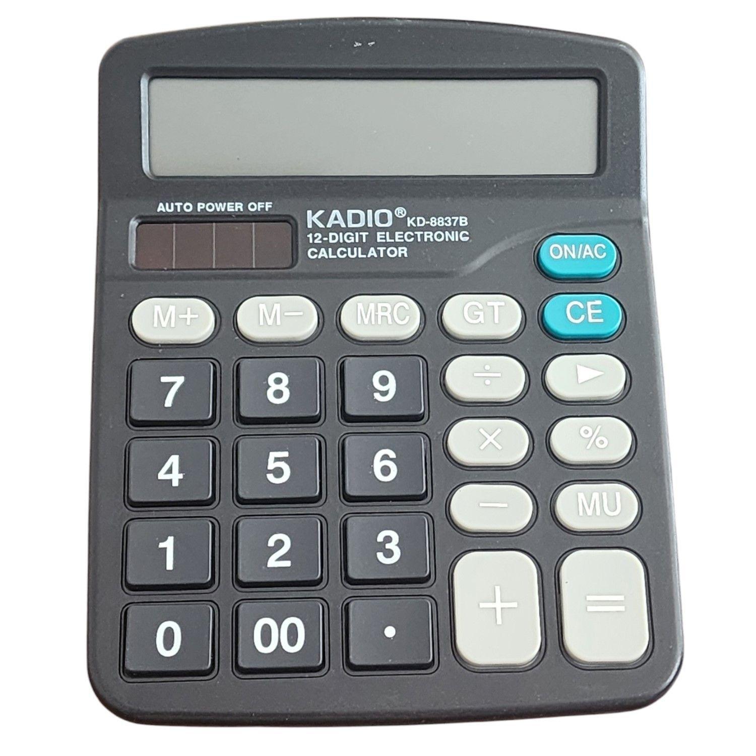 Calculadora Kadio KD-8837B de 12 Dígitos 11035-2
