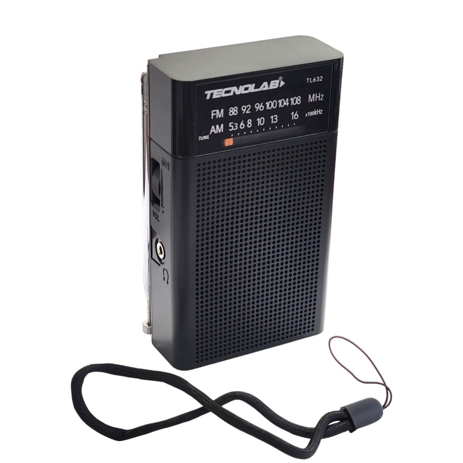 Radio Portátil de Bolsillo Banda AM/FM Tecnolab TL632 -6