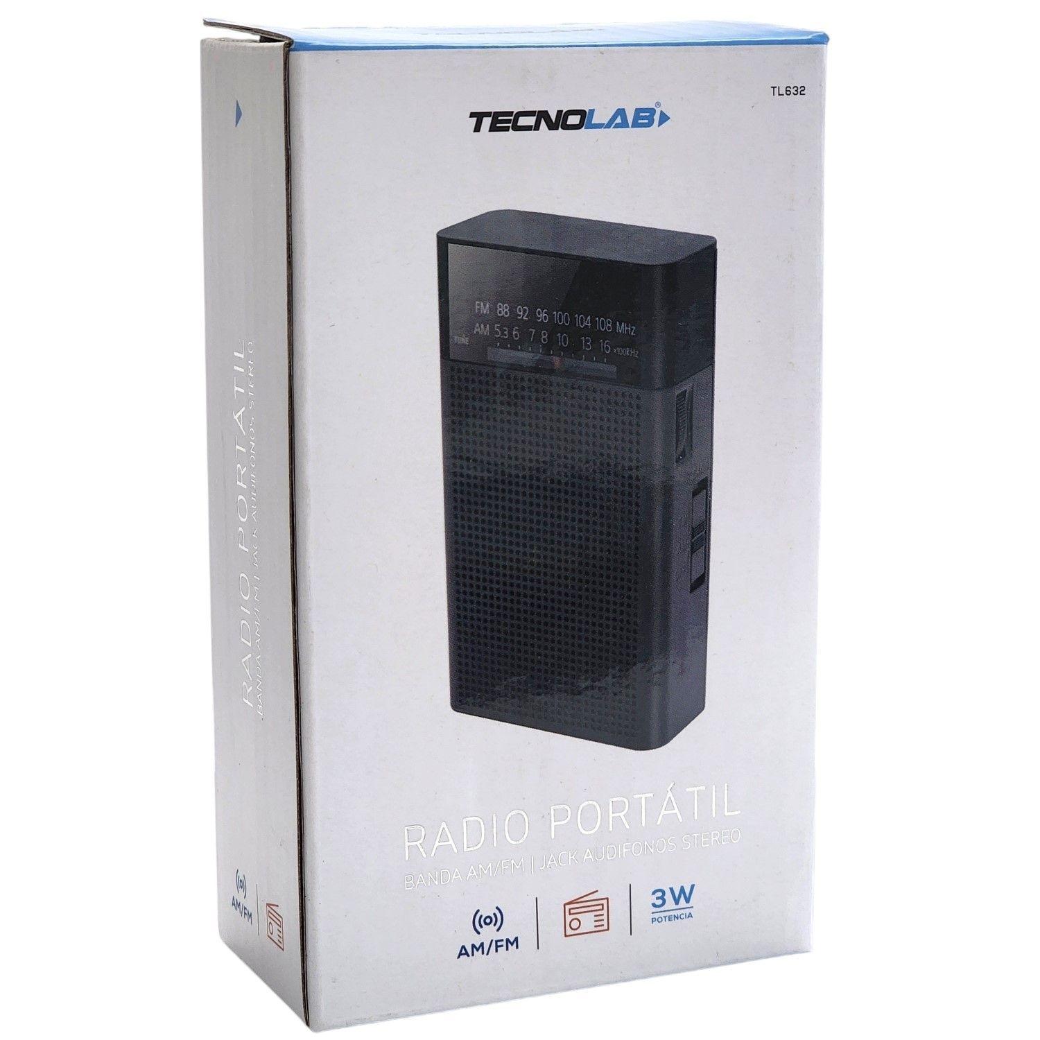 Radio Portátil de Bolsillo Banda AM/FM Tecnolab TL632 -7