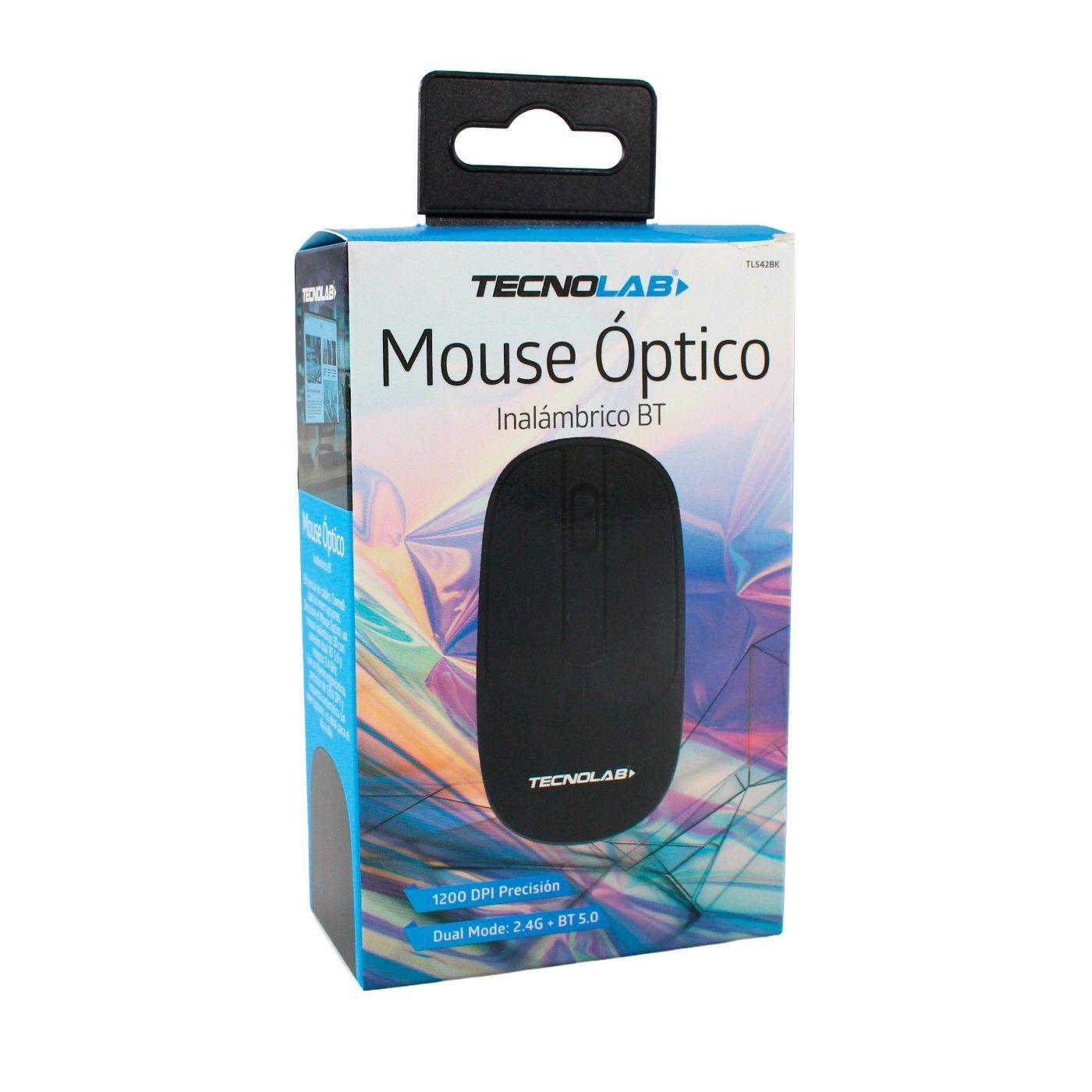Mouse Inalámbrico Dual BT Tecnolab TL542BK-3