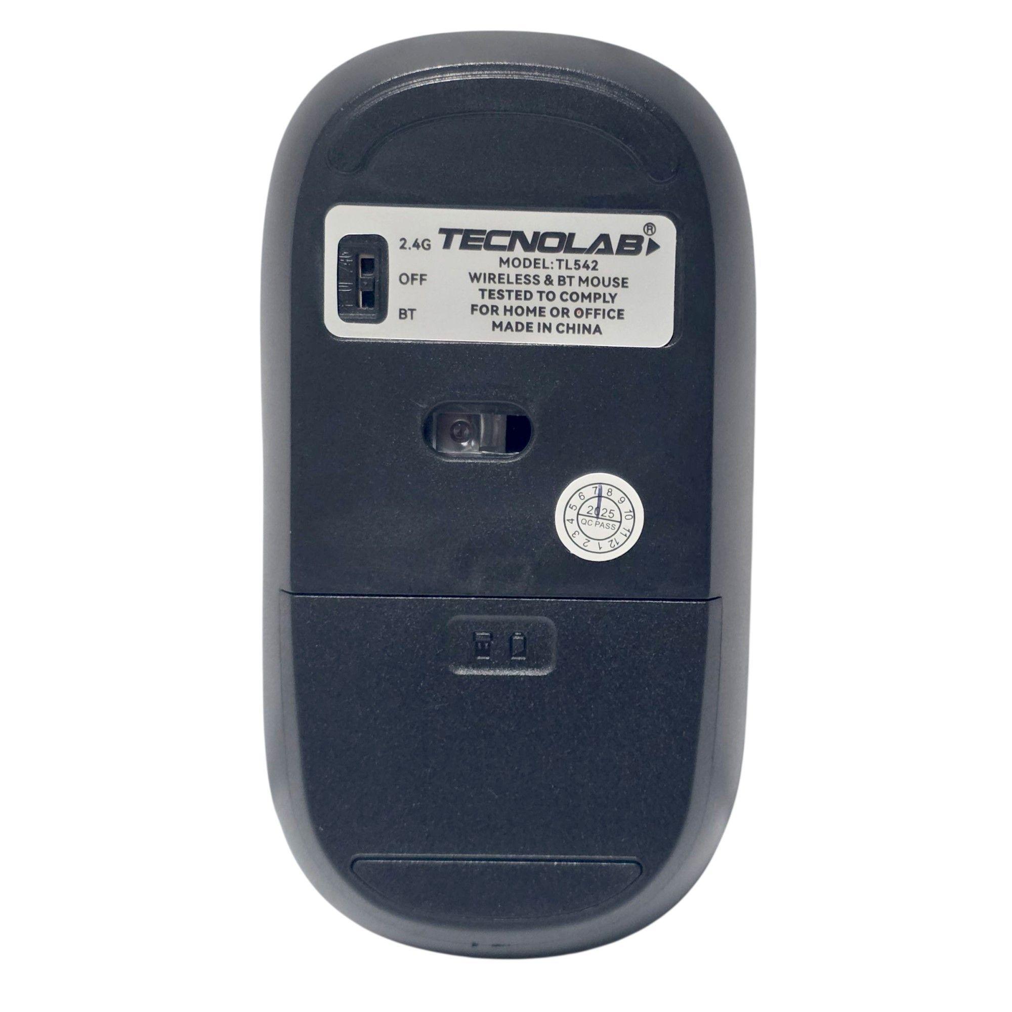 Mouse Inalámbrico Dual BT Tecnolab TL542BK-4