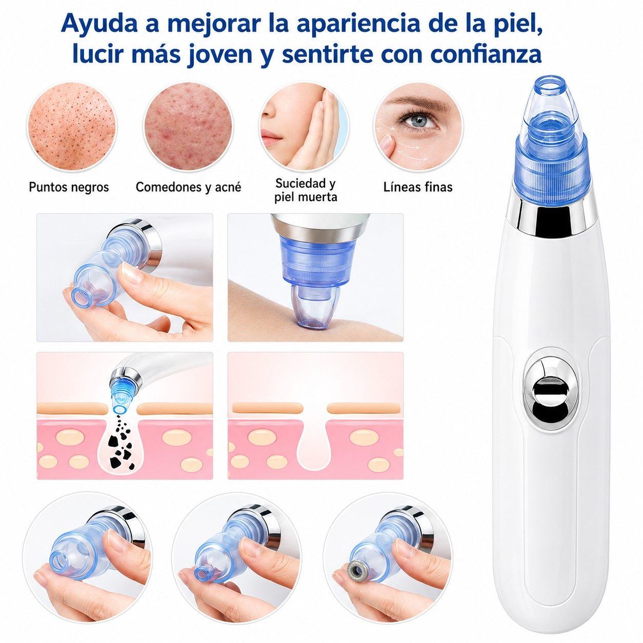 Extractor Removedor Puntos Negros Eléctrico Portátil-5