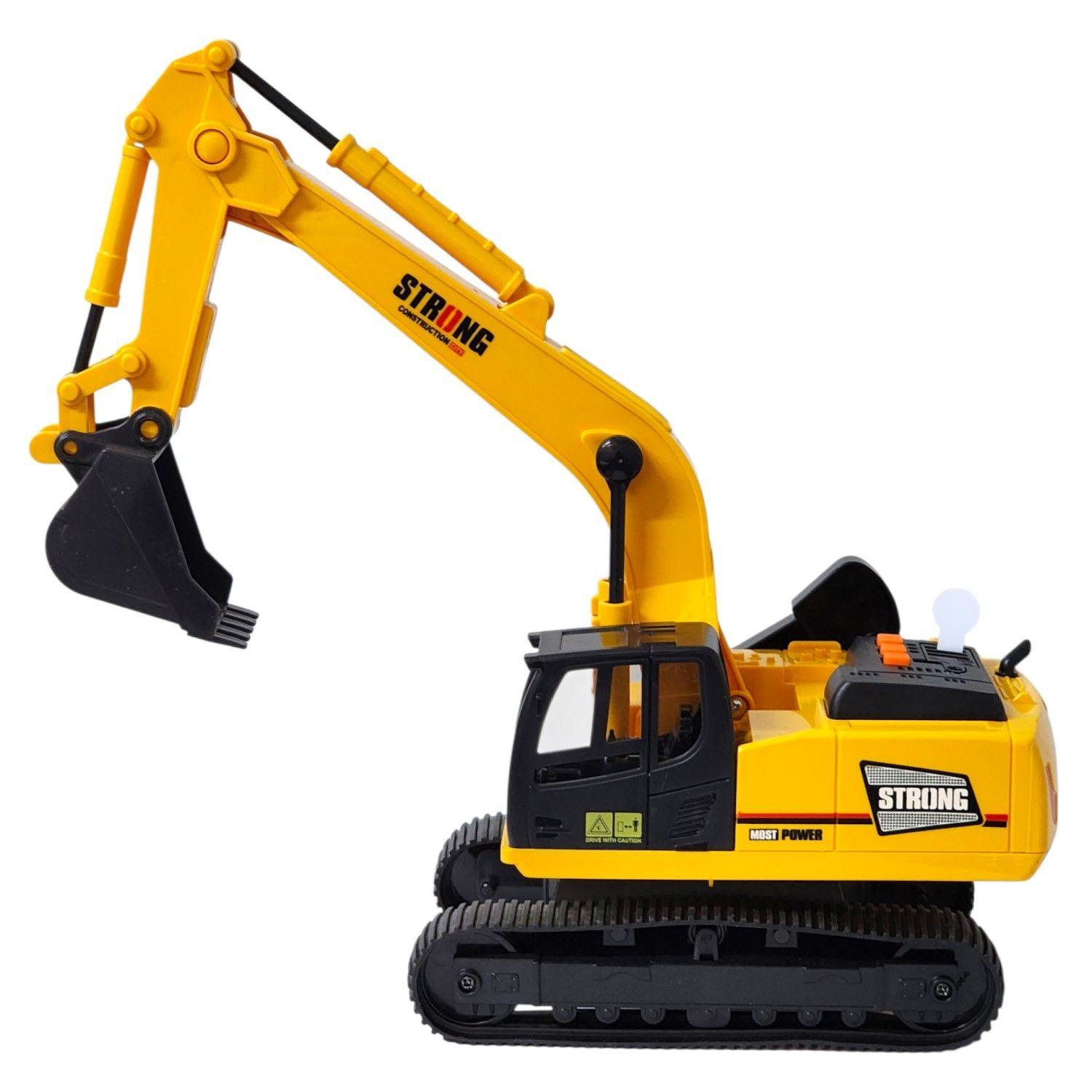 Juguete Retroexcavadora Fricción Luces Sonidos DBG1685-4