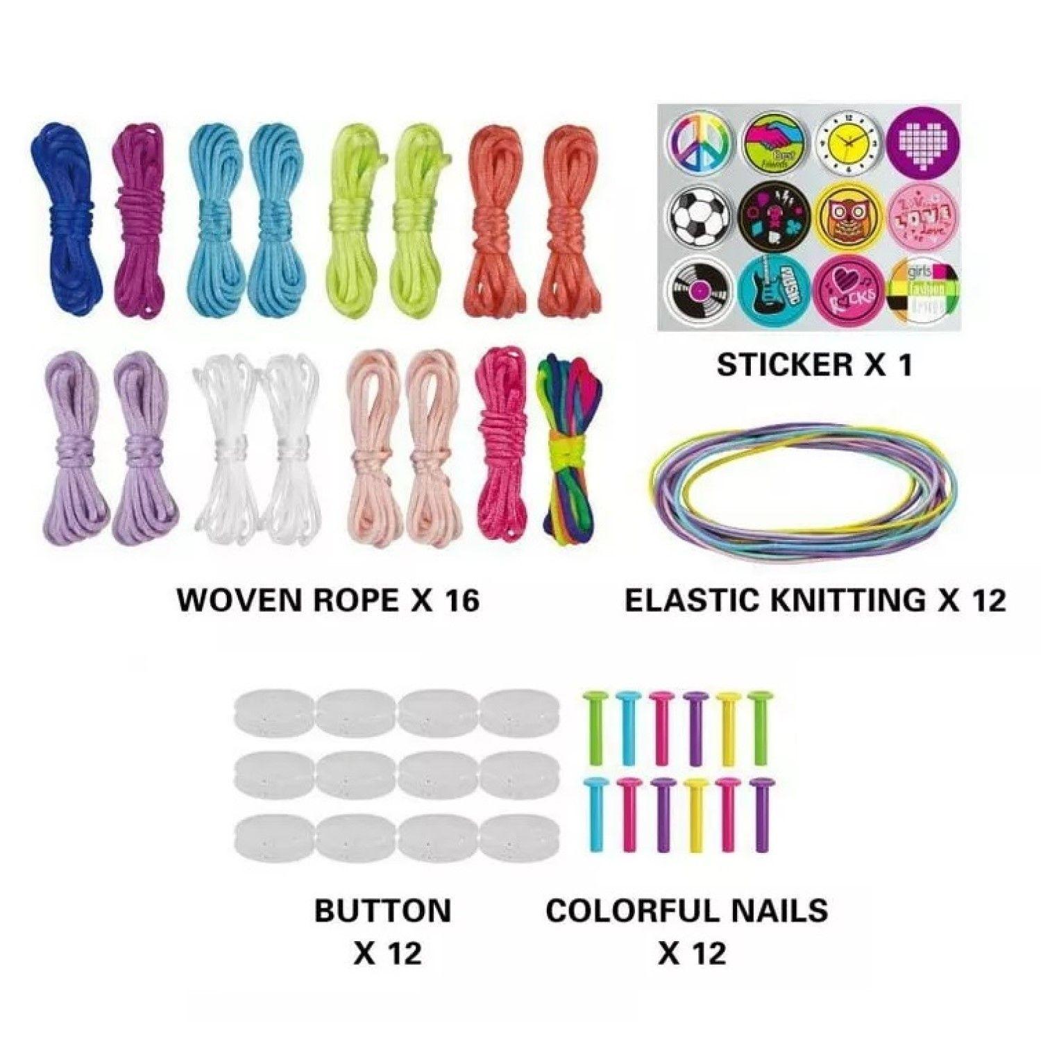 Kit Fabricación de Pulseras con Accesorios para Niñas 55438-6