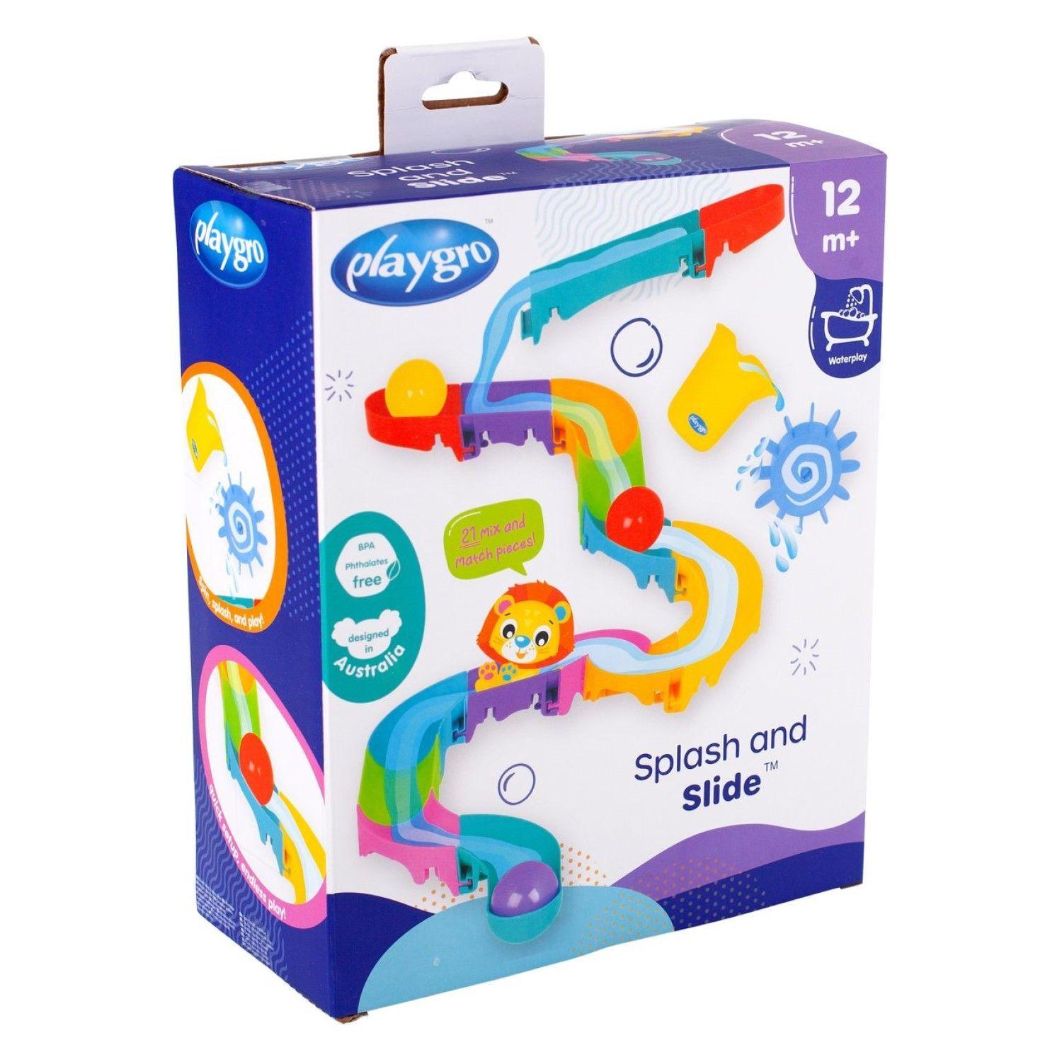 Tobogán Agua Splash And Slide Juguete de baño Playgro-0