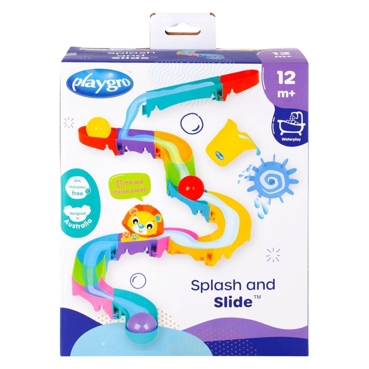 Tobogán Agua Splash And Slide Juguete de baño Playgro-1
