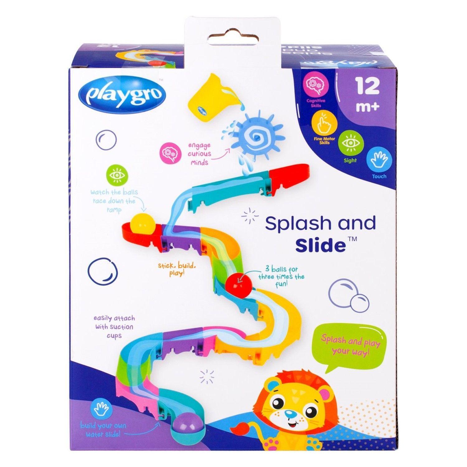 Tobogán Agua Splash And Slide Juguete de baño Playgro-4