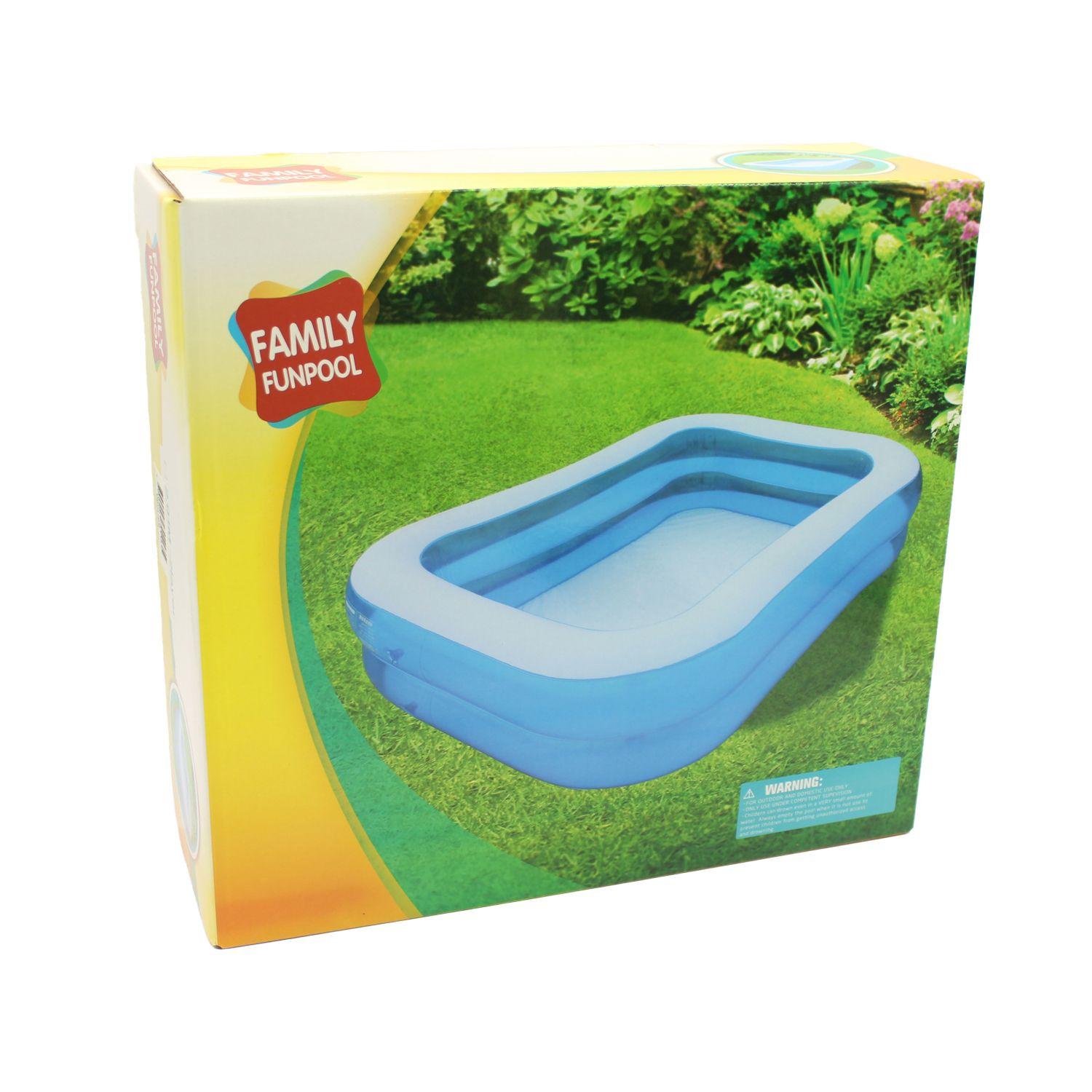 Piscina Inflable Rectangular 201cm 2 Anillos DBG1728 Dblue-2